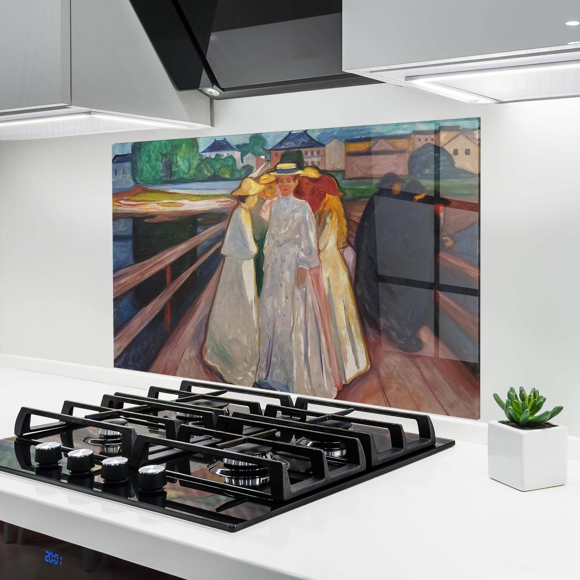 Panel Szklany do Kuchni Munch Art mockup 6