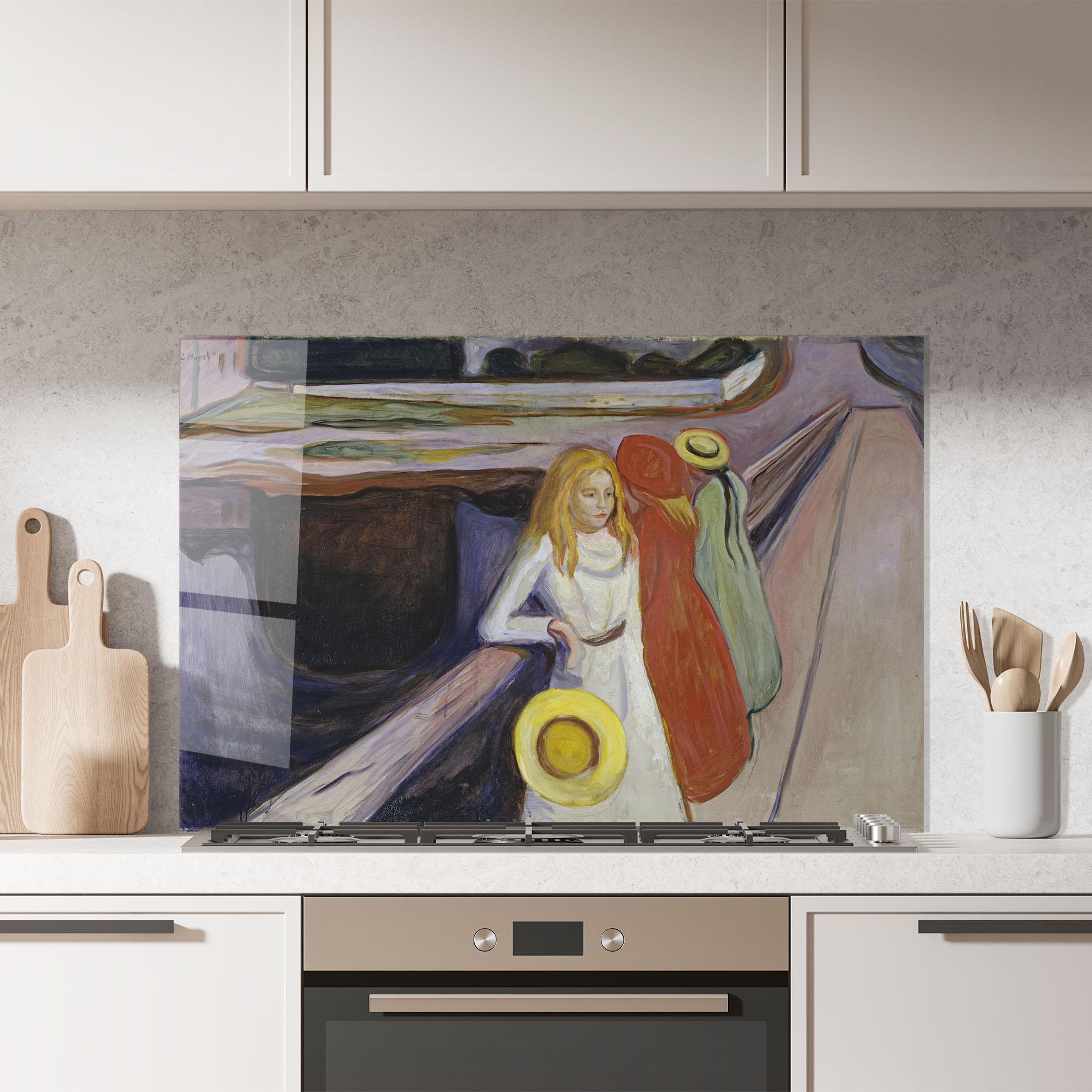 Panel Szklany do Kuchni Bridge Girls mockup 7