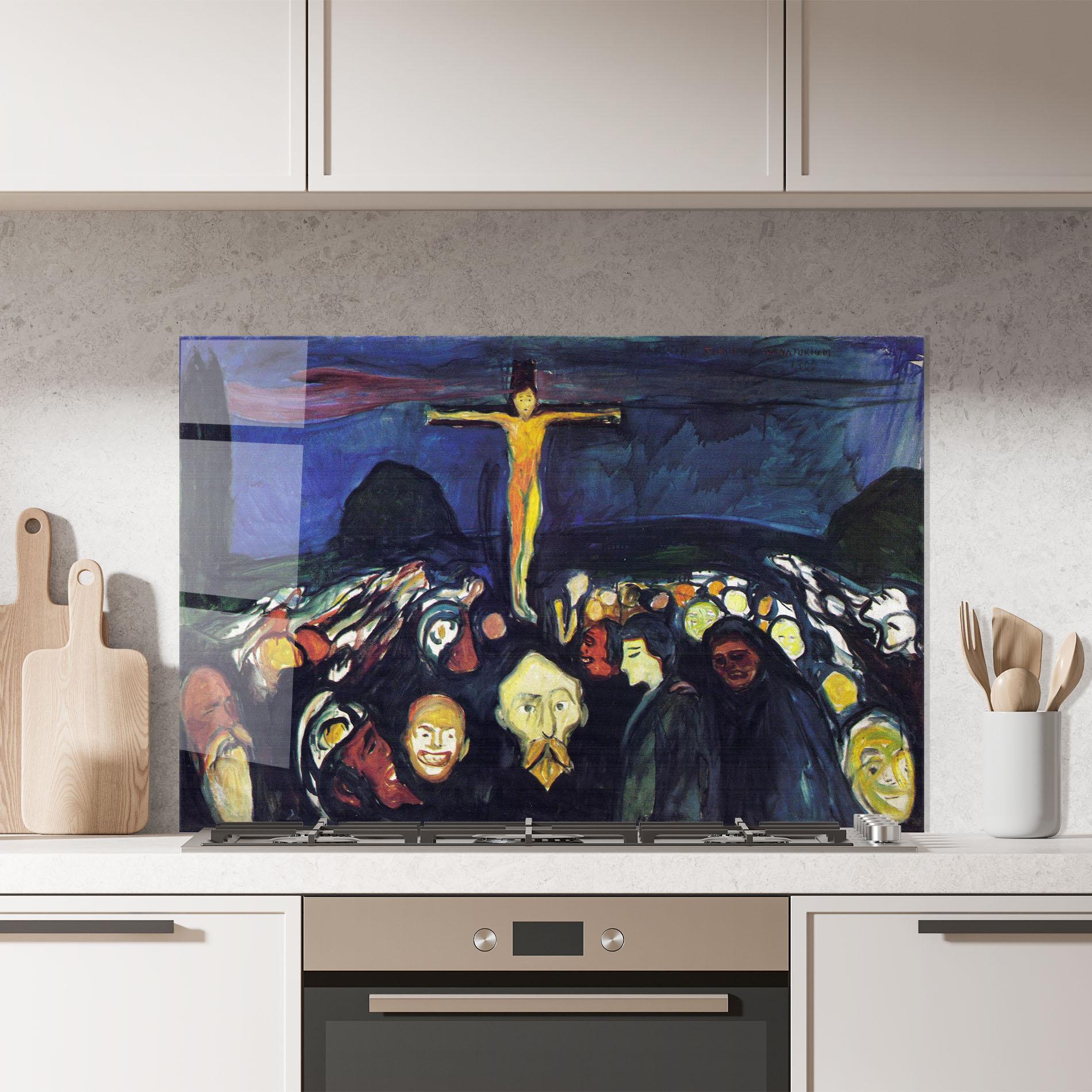 Panel Szklany do Kuchni Golgotha mockup 7