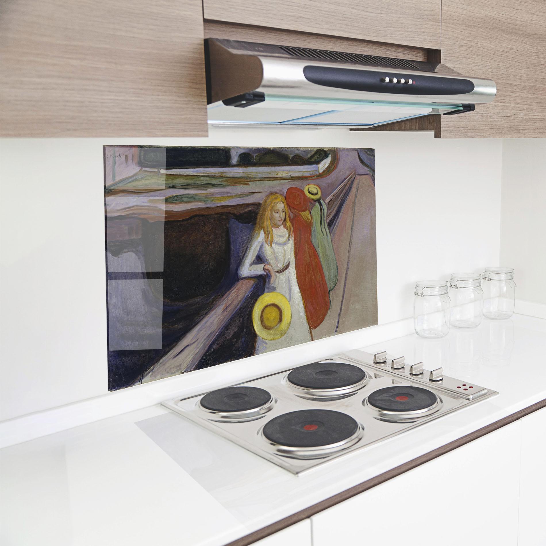 Panel Szklany do Kuchni Bridge Girls mockup 8