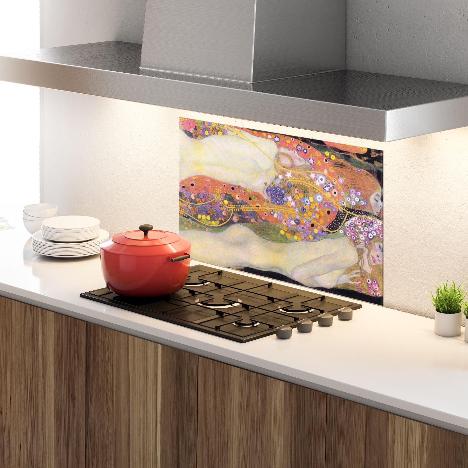 Panel Szklany do Kuchni Water Serpents Ii mockup 4