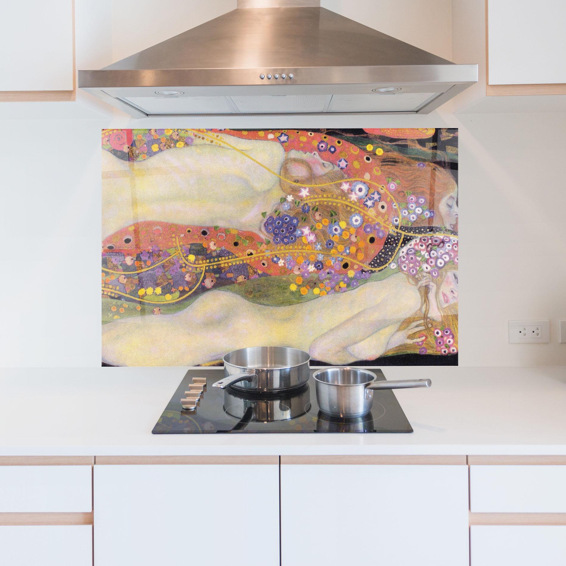 Panel Szklany do Kuchni Water Serpents Ii mockup 5