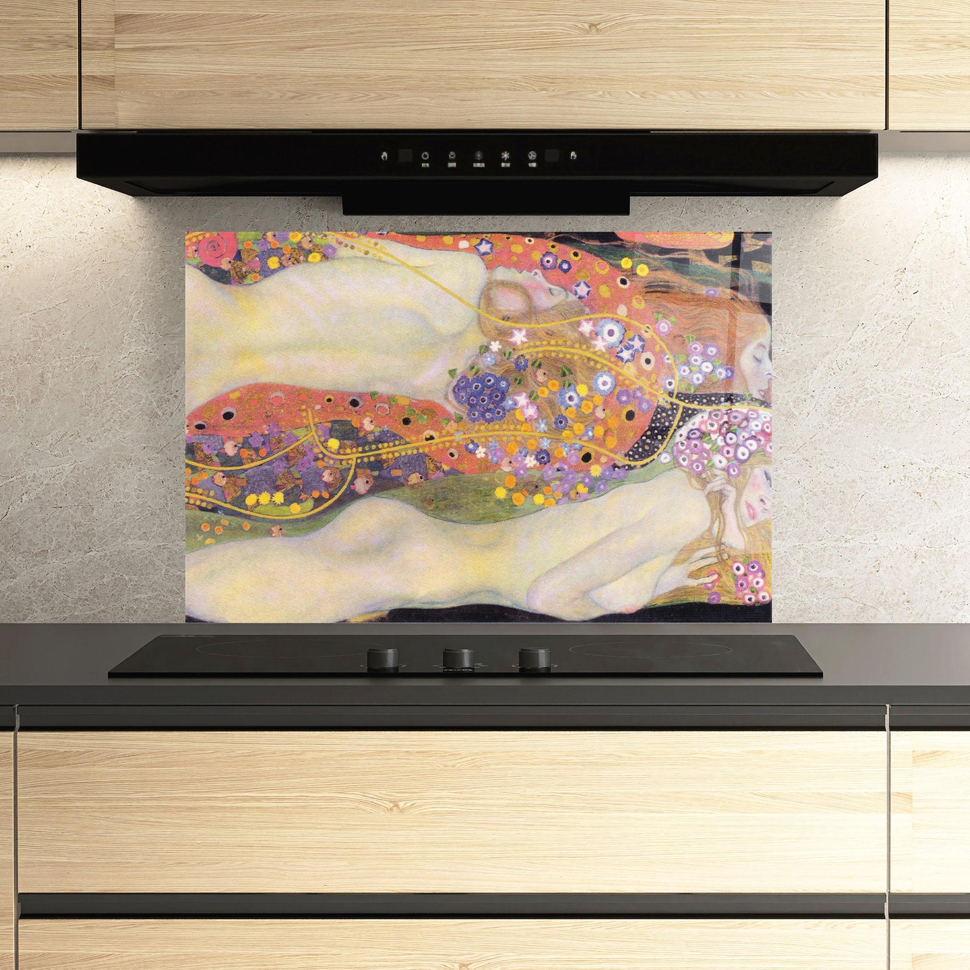 Panel Szklany do Kuchni Water Serpents Ii mockup 3