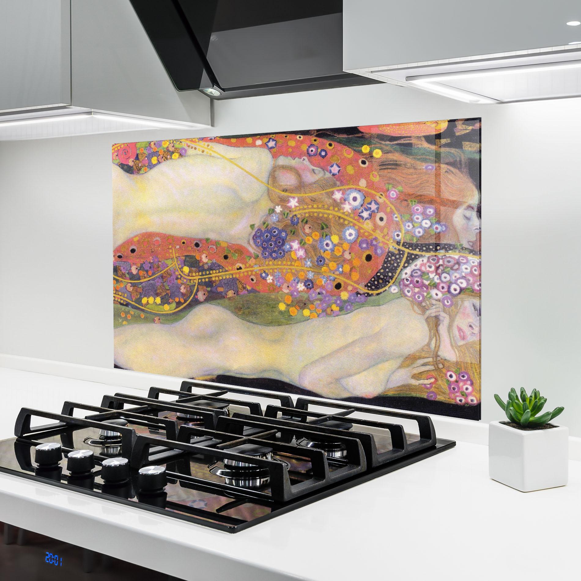 Panel Szklany do Kuchni Water Serpents Ii mockup 6