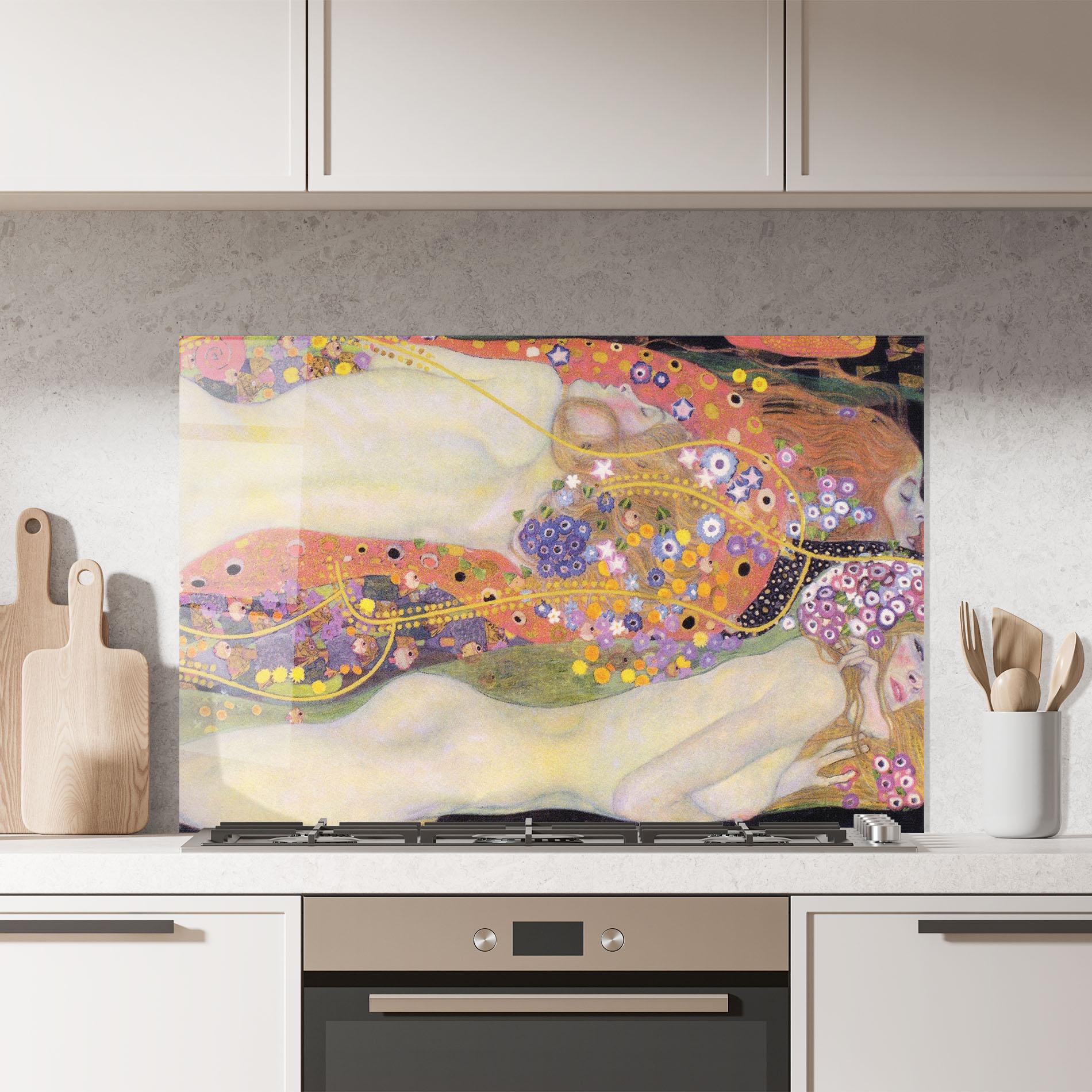 Panel Szklany do Kuchni Water Serpents Ii mockup 7