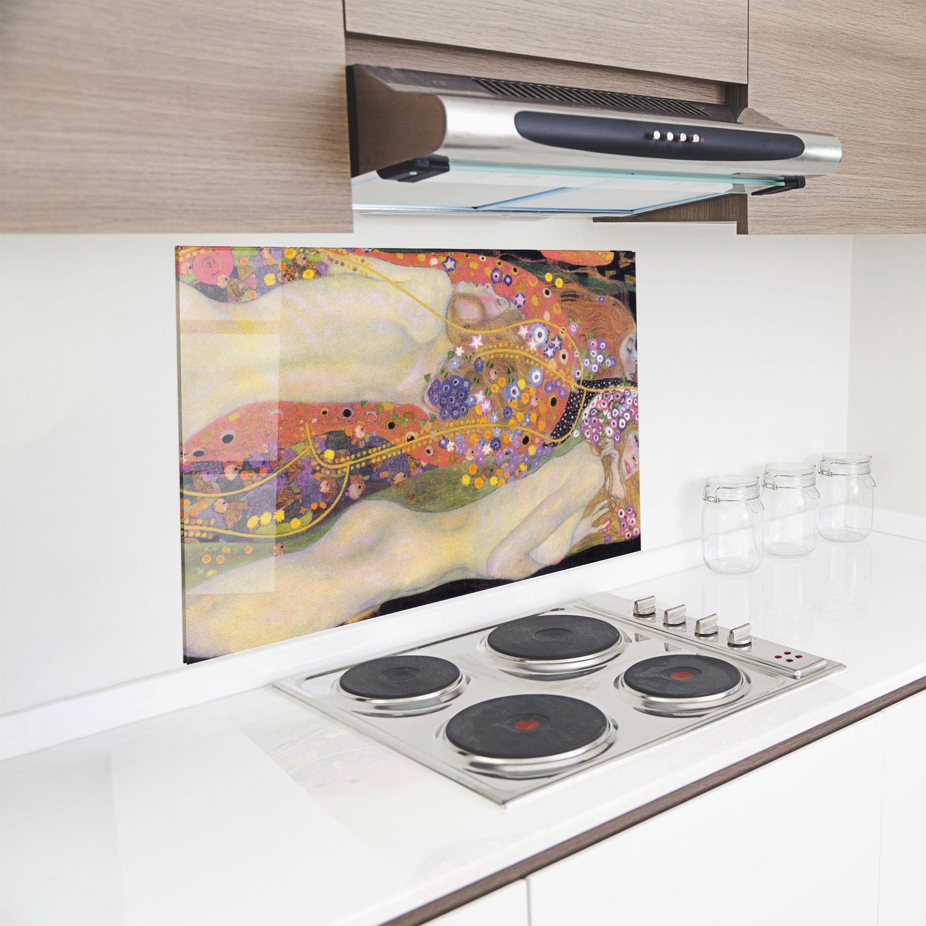 Panel Szklany do Kuchni Water Serpents Ii mockup 8