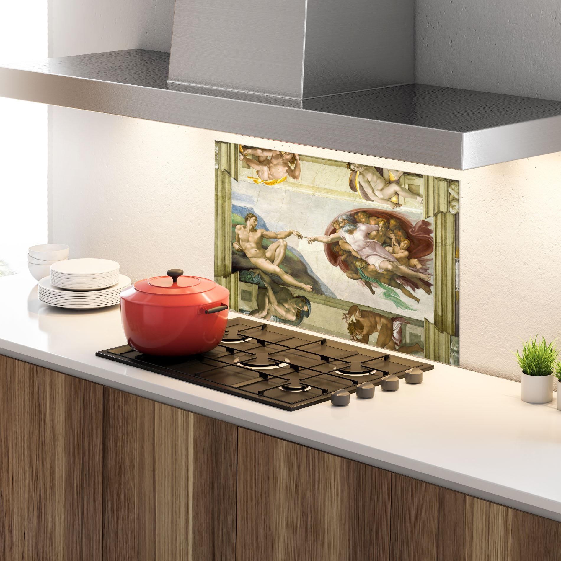 Panel Szklany do Kuchni Creacion De Adam mockup 4