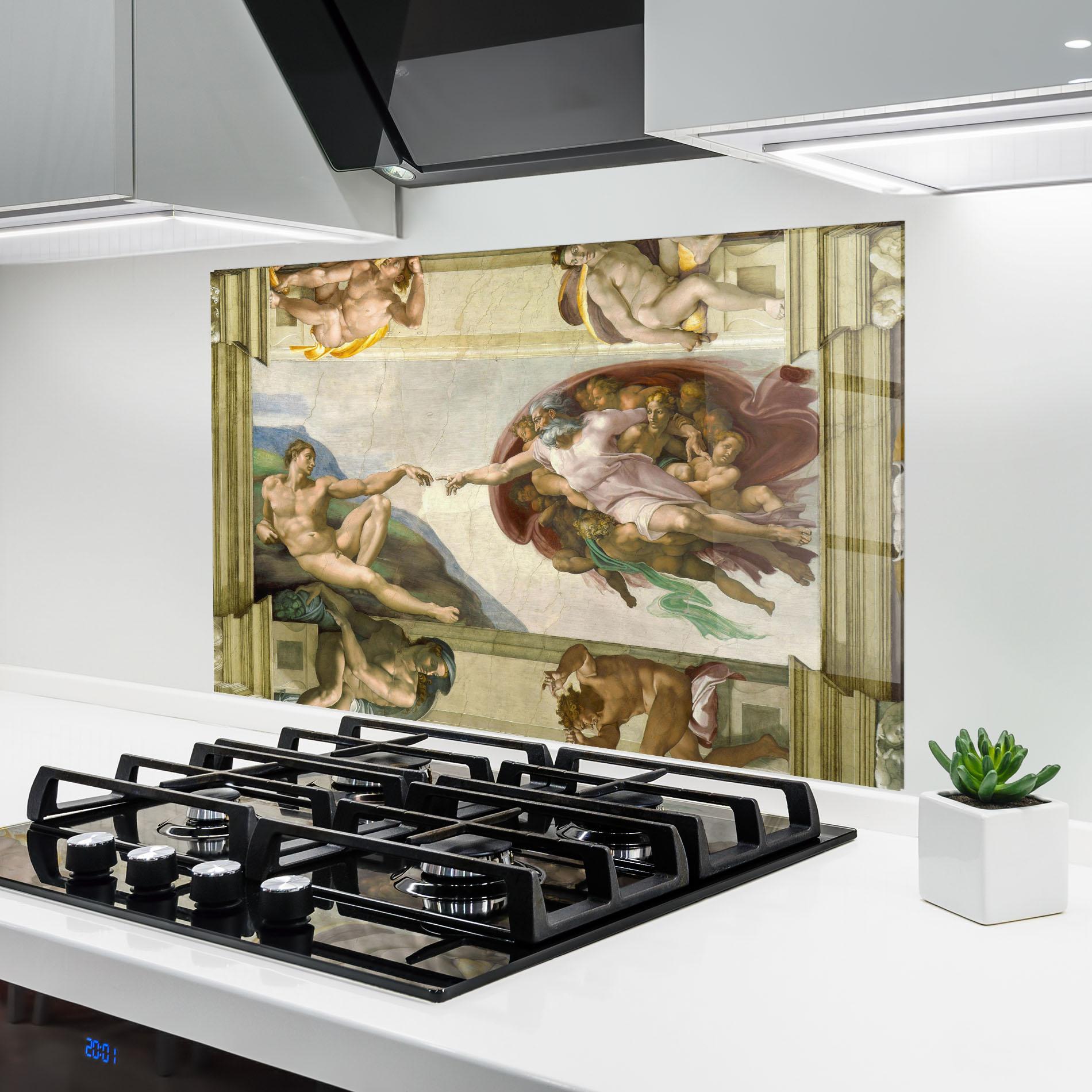 Panel Szklany do Kuchni Creacion De Adam mockup 6