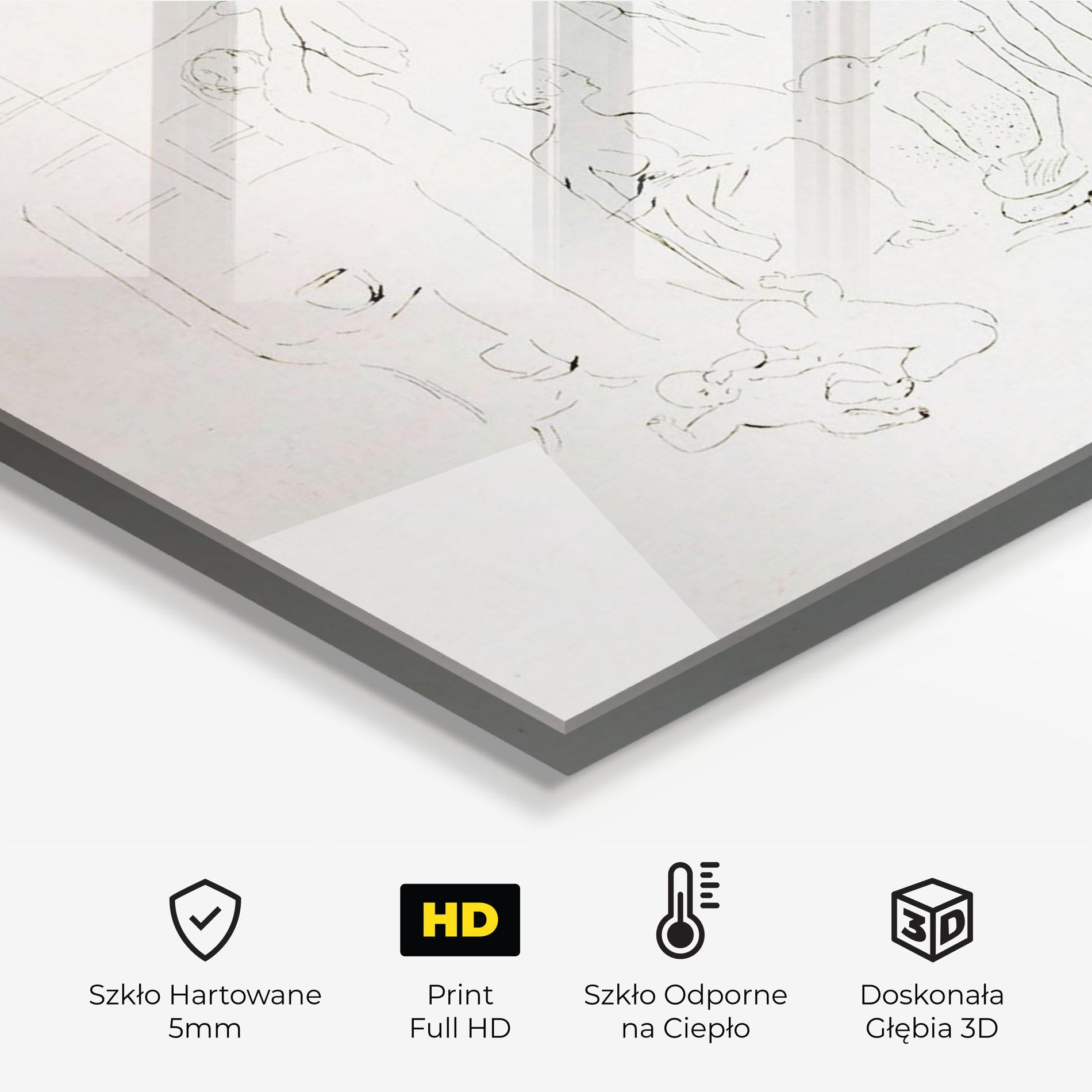 Panel Szklany do Kuchni The Acrobats mockup 2