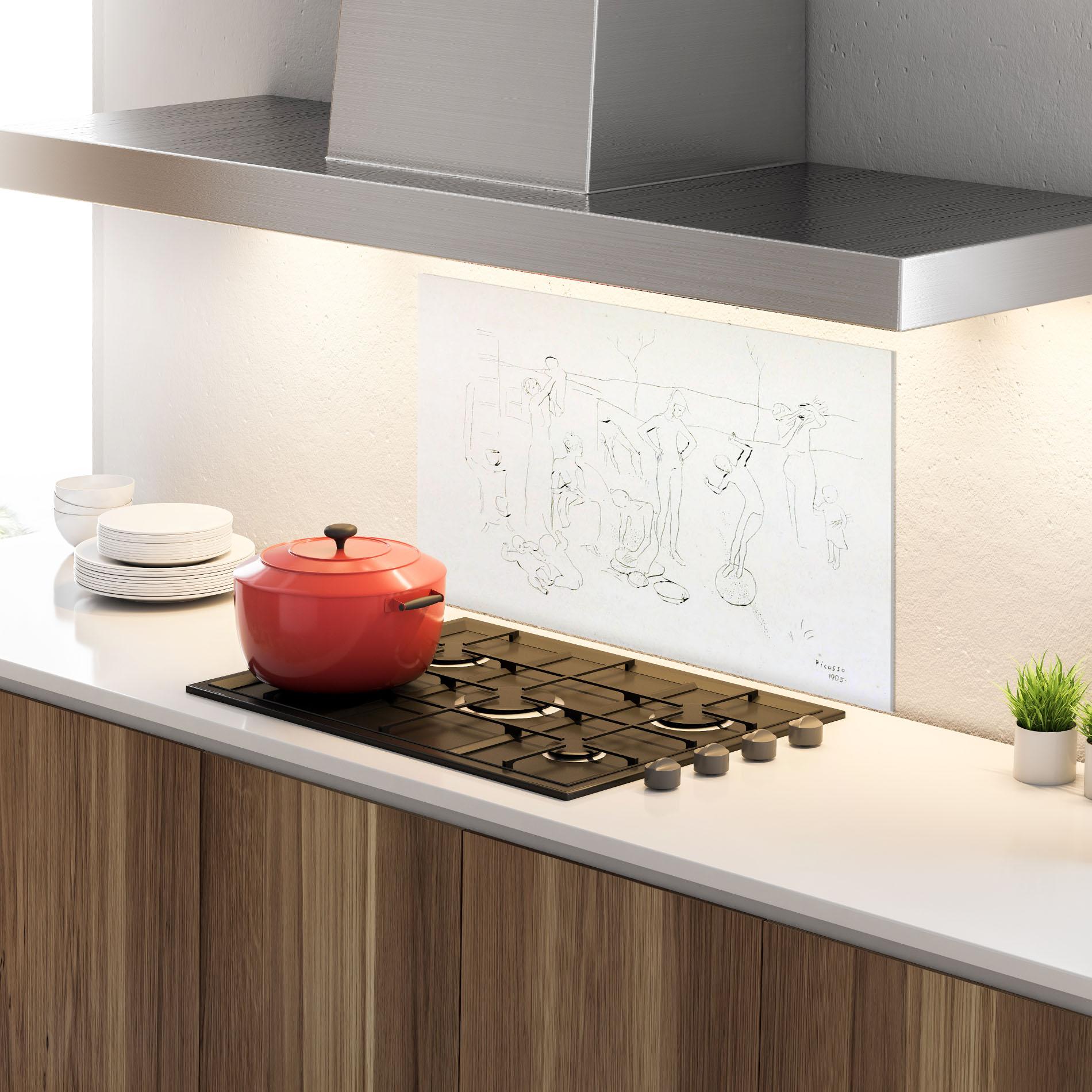 Panel Szklany do Kuchni The Acrobats mockup 4