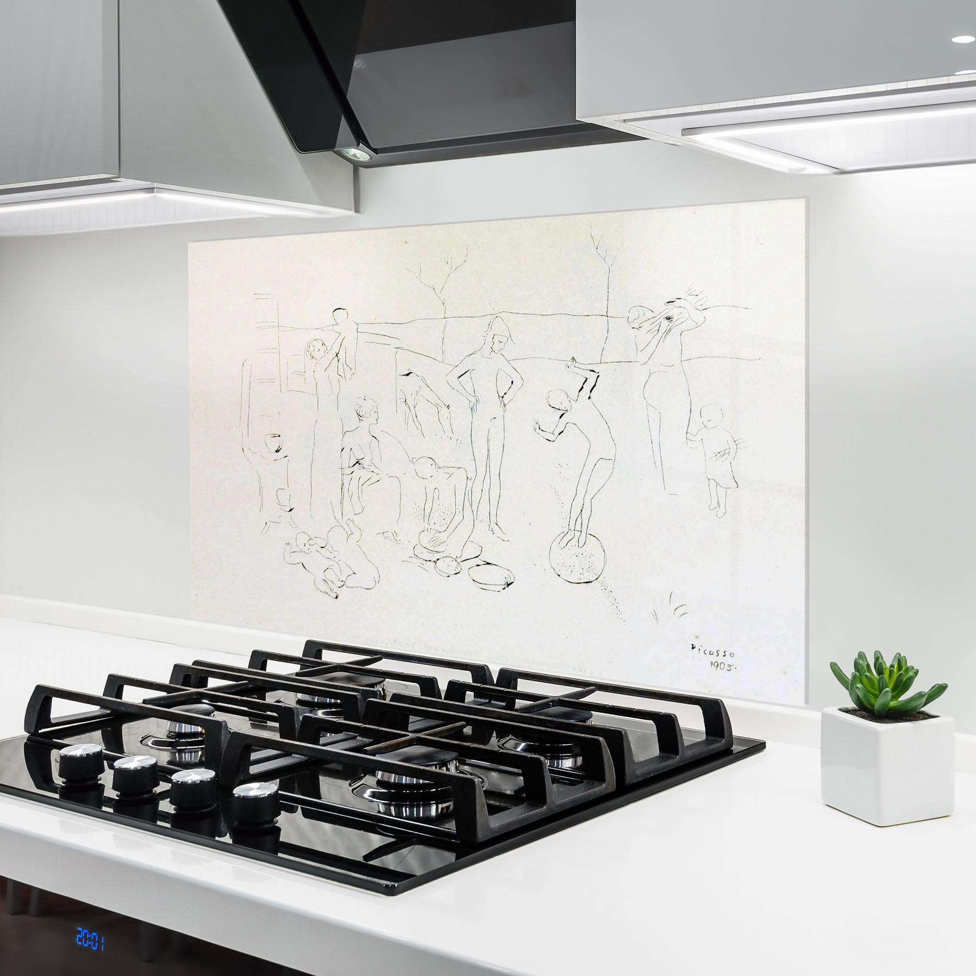 Panel Szklany do Kuchni The Acrobats mockup 6