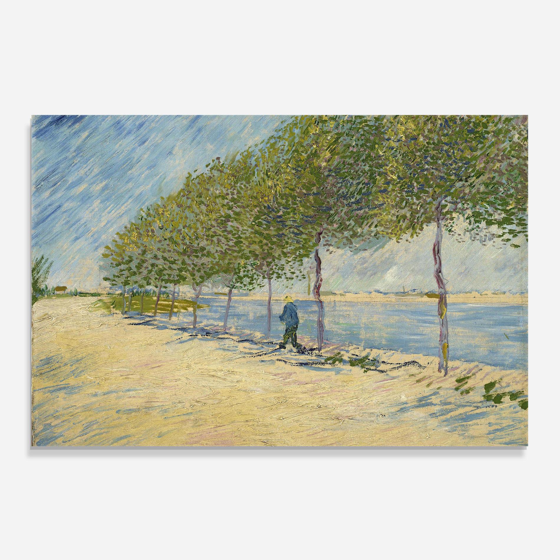 Panel Szklany do Kuchni Langs De Seine mockup 0