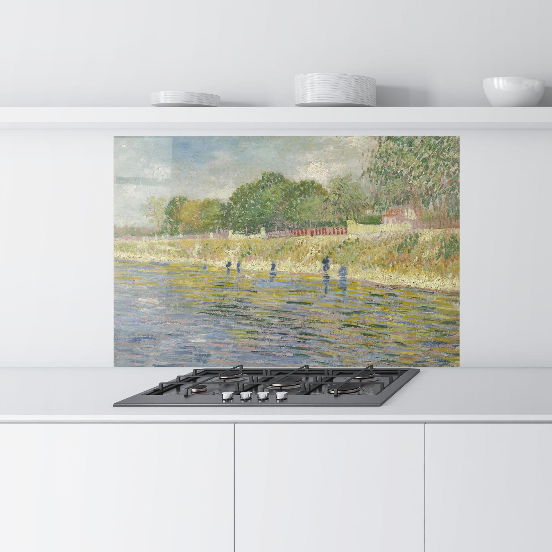 Panel Szklany do Kuchni Oever Van De Seine mockup 9