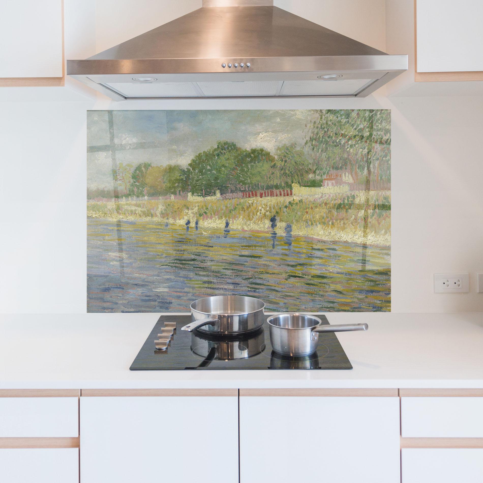 Panel Szklany do Kuchni Oever Van De Seine mockup 5