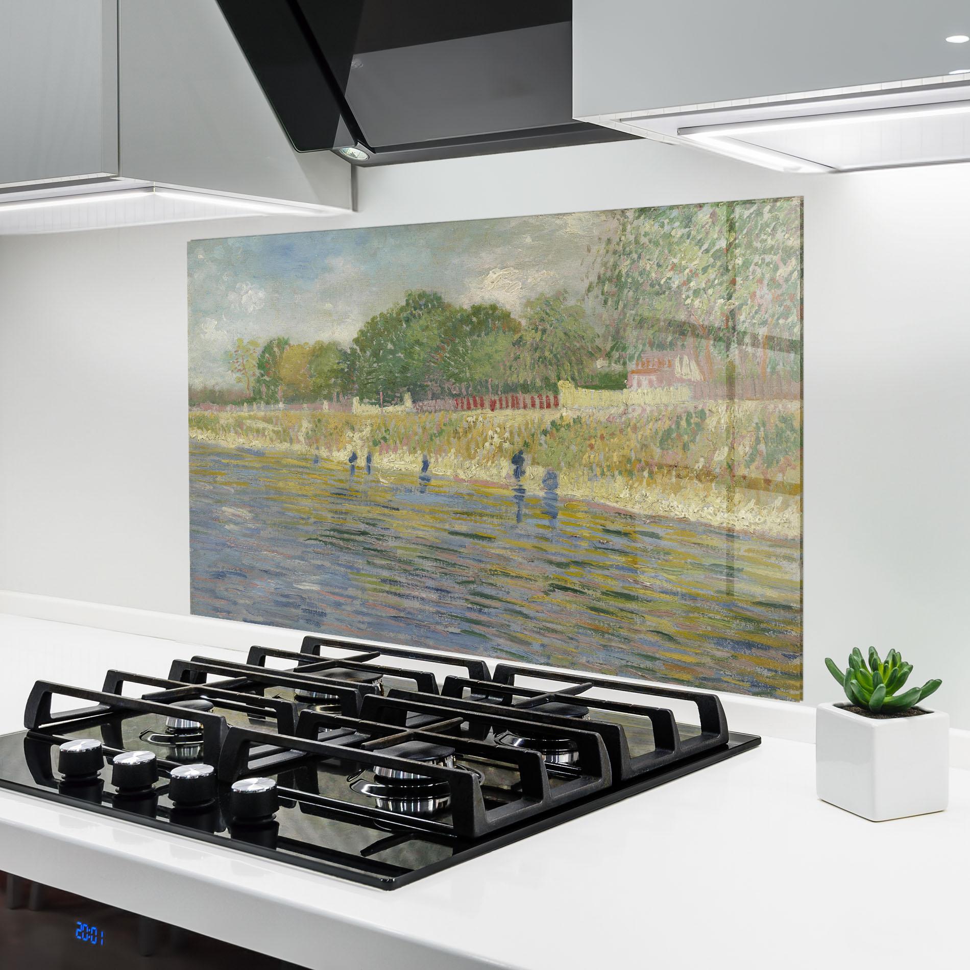 Panel Szklany do Kuchni Oever Van De Seine mockup 6