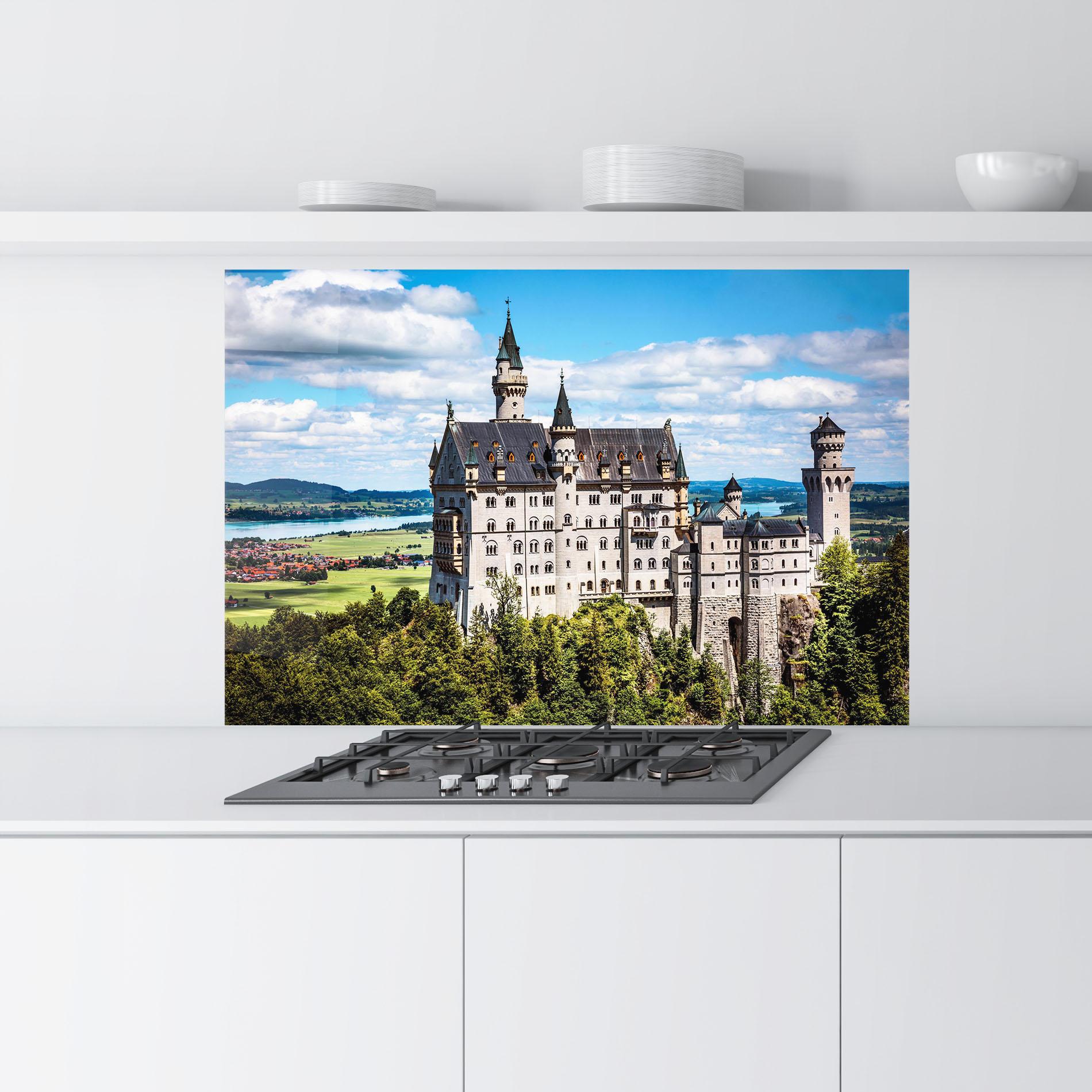 Panel Szklany do Kuchni Neuschwanstein Germany mockup 9