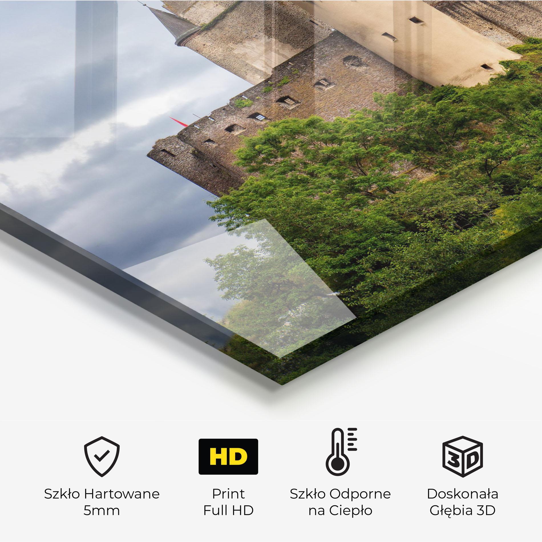 Panel Szklany do Kuchni Castle Vianden mockup 2