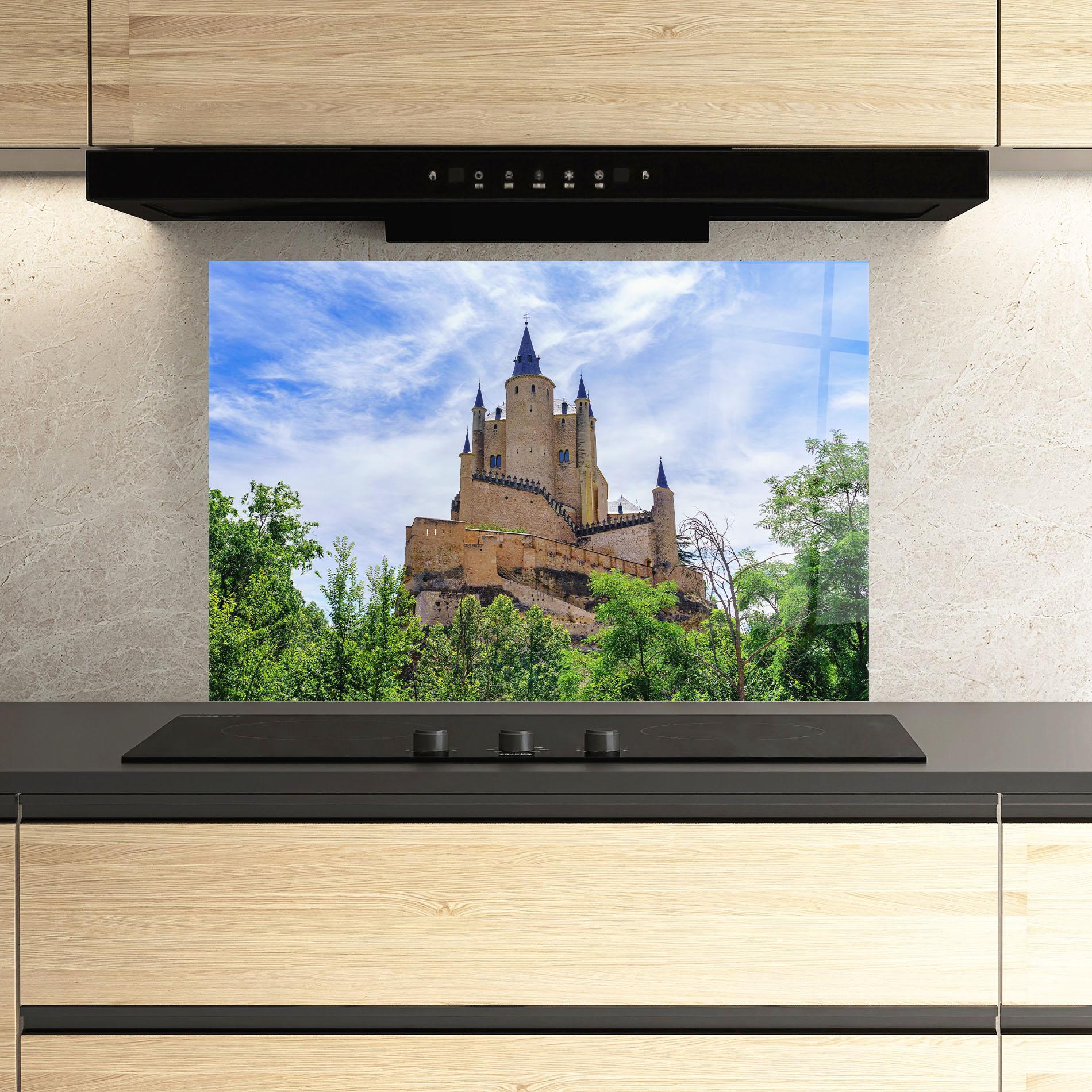 Panel Szklany do Kuchni Castle Alcazar mockup 3