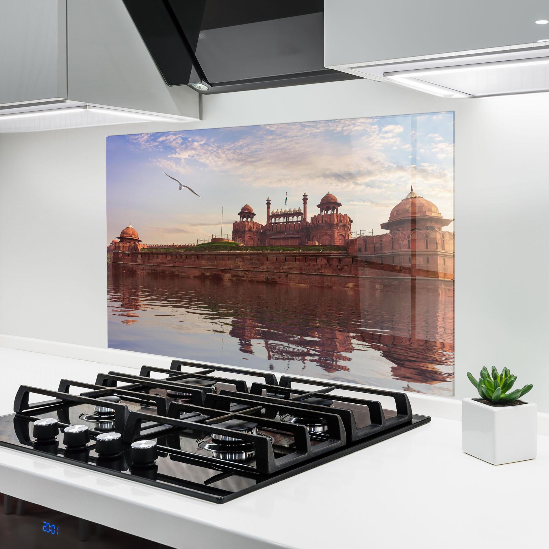 Panel Szklany do Kuchni Delhi India mockup 6