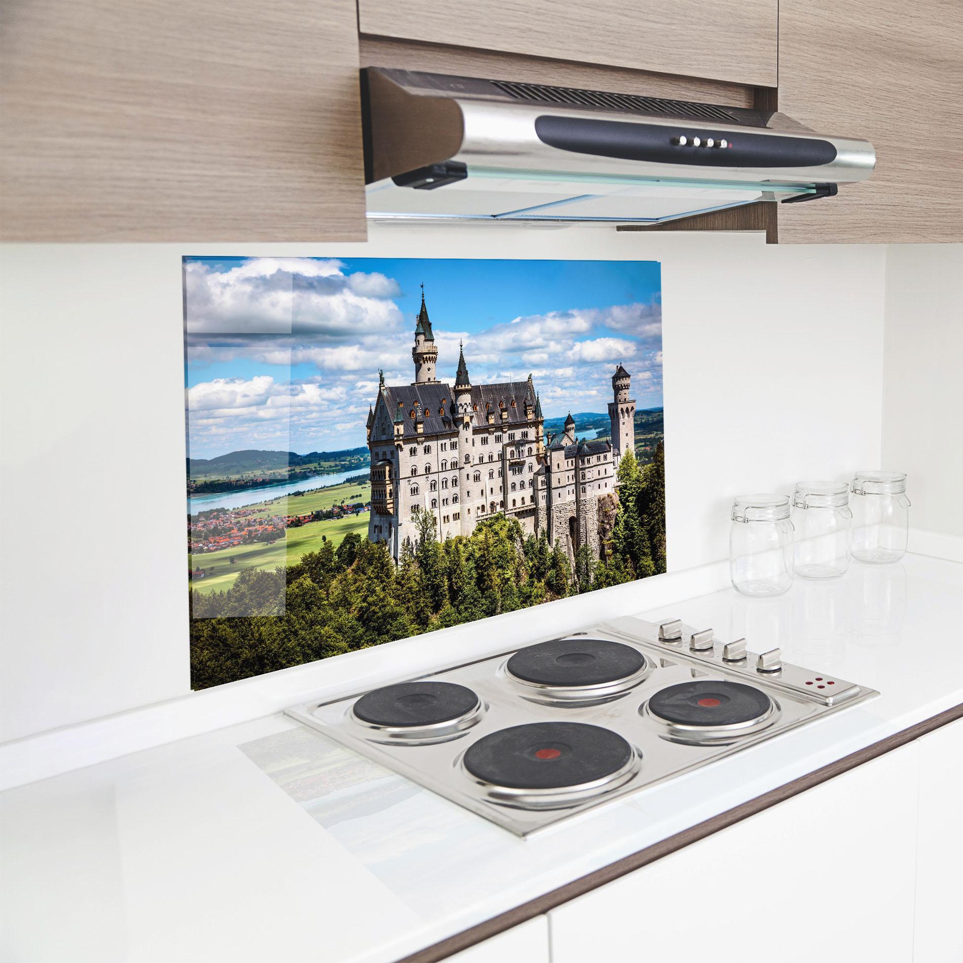 Panel Szklany do Kuchni Neuschwanstein Germany mockup 8