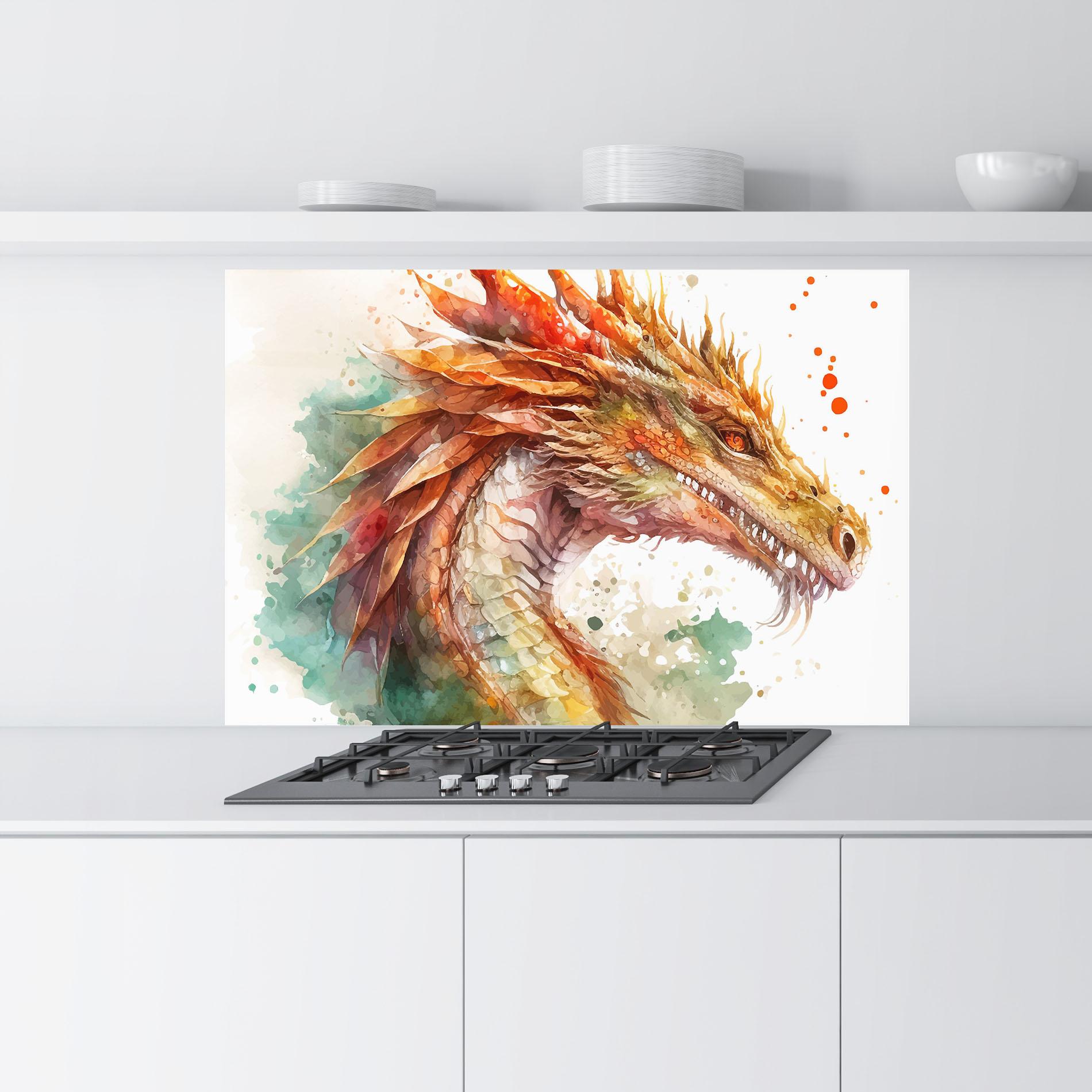 Panel Szklany do Kuchni Earth Dragon mockup 9