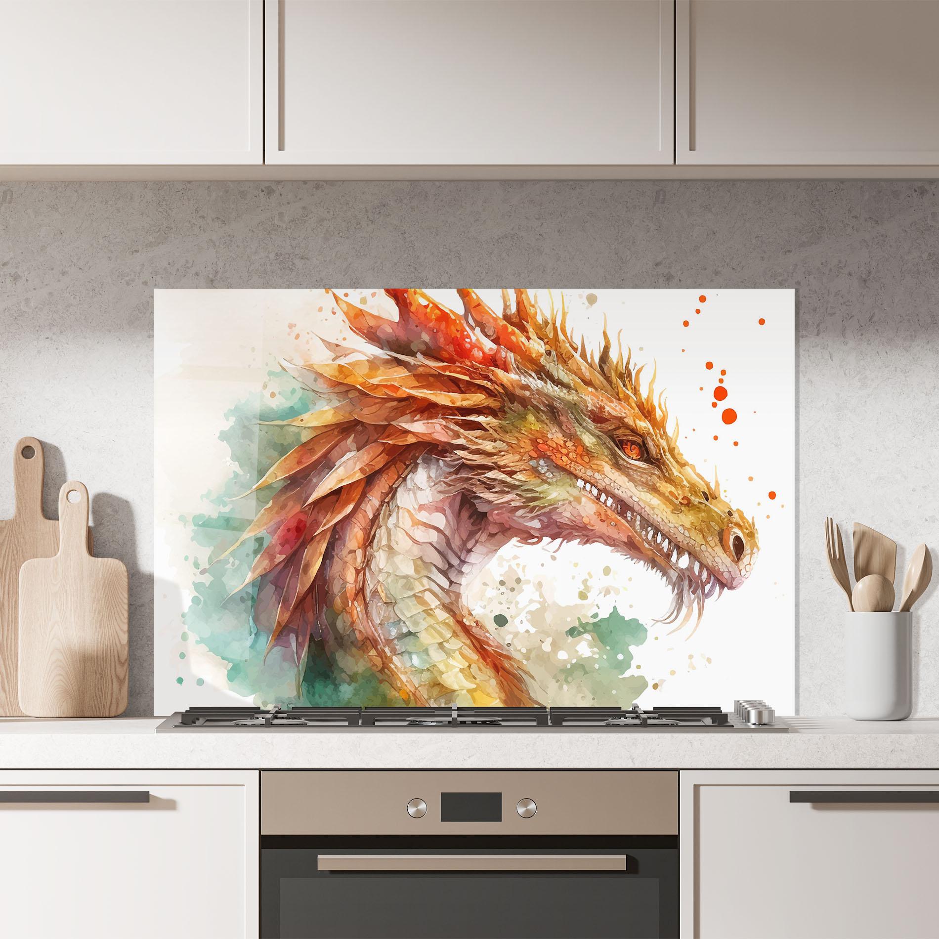 Panel Szklany do Kuchni Earth Dragon mockup 7