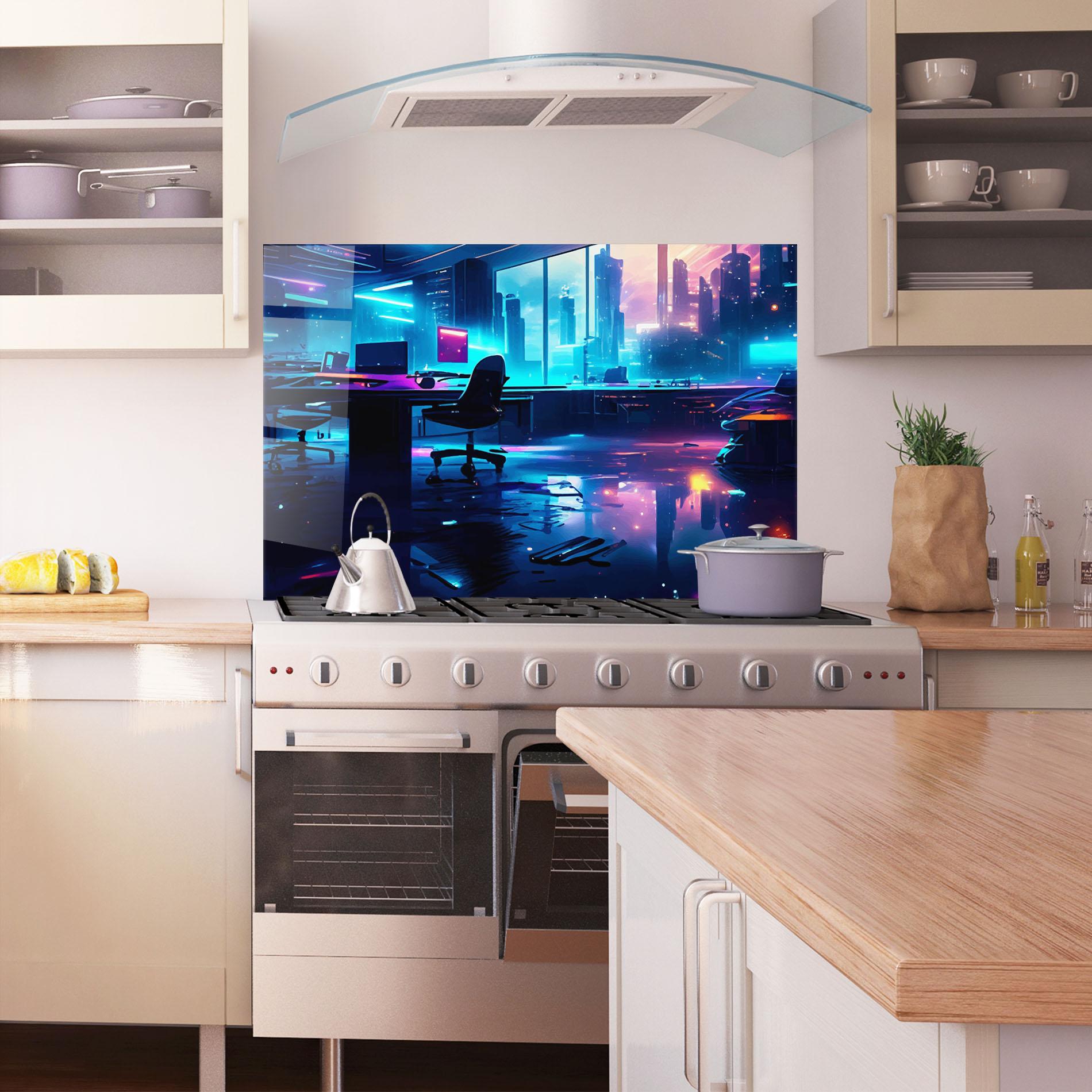 Panel Szklany do Kuchni Furure Day mockup 1