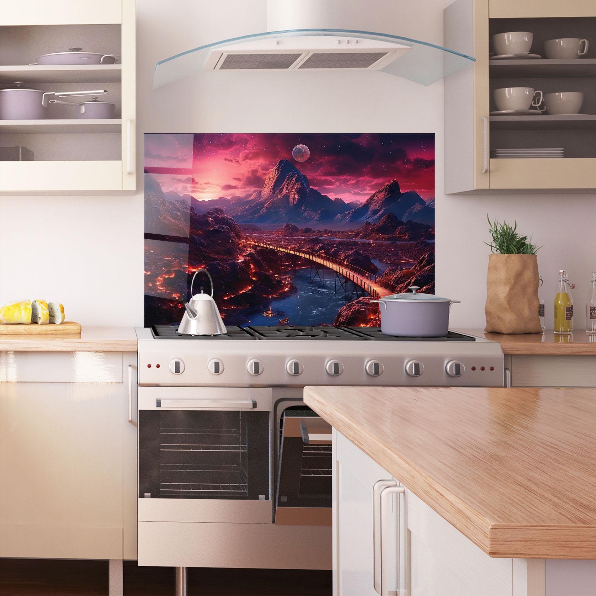 Panel Szklany do Kuchni Interstellar Journey mockup 1