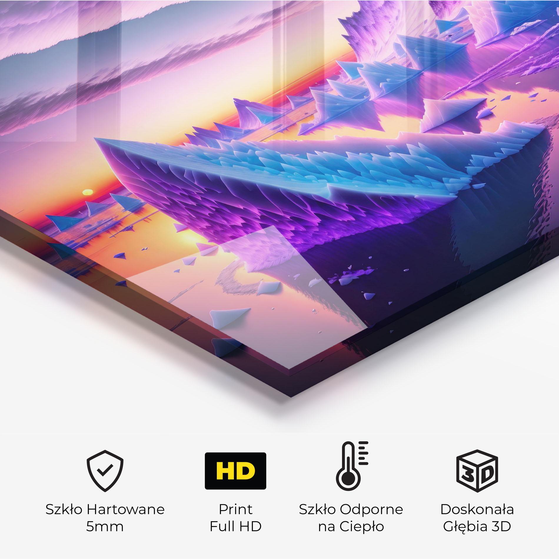 Panel Szklany do Kuchni Floating Iceberg mockup 2