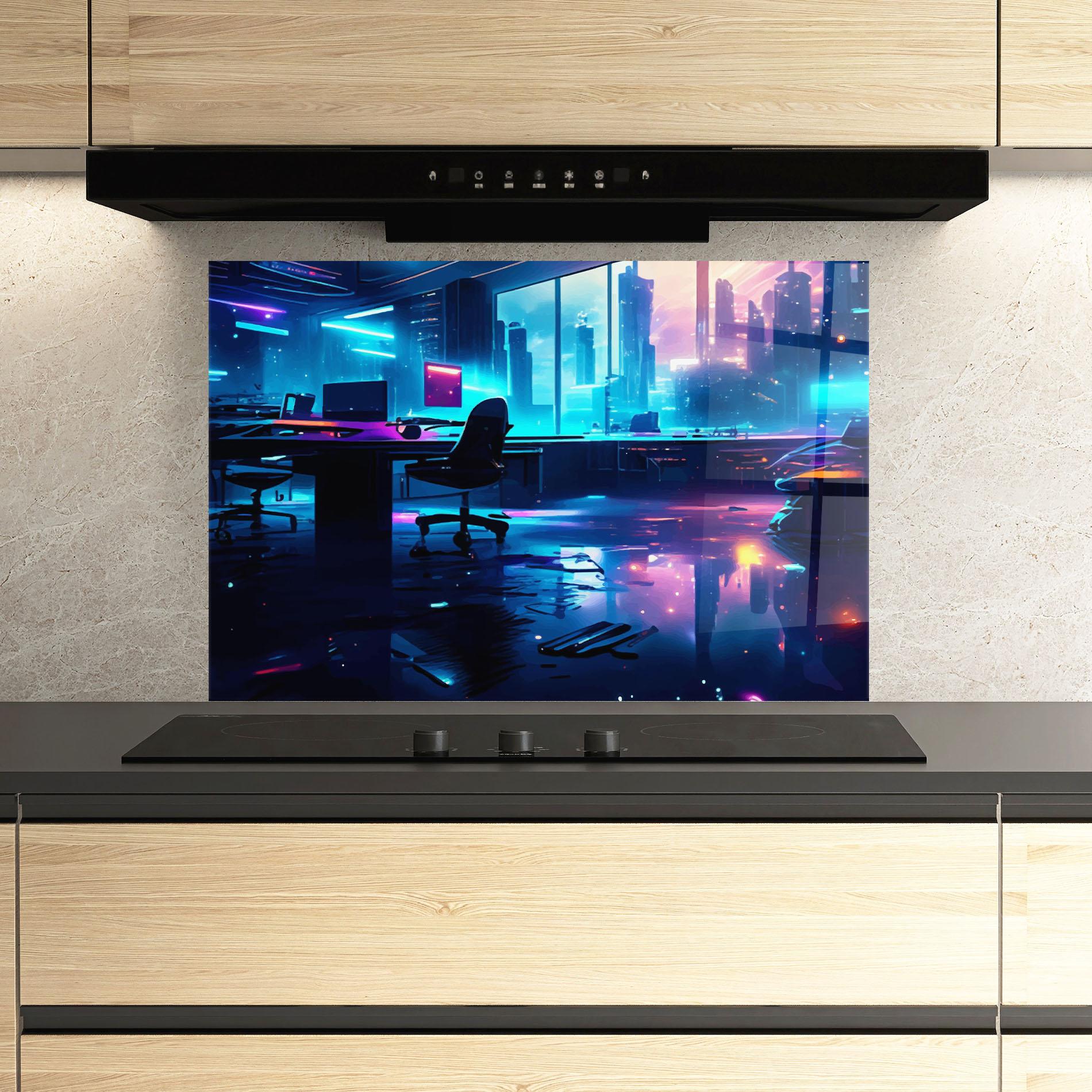 Panel Szklany do Kuchni Furure Day mockup 3