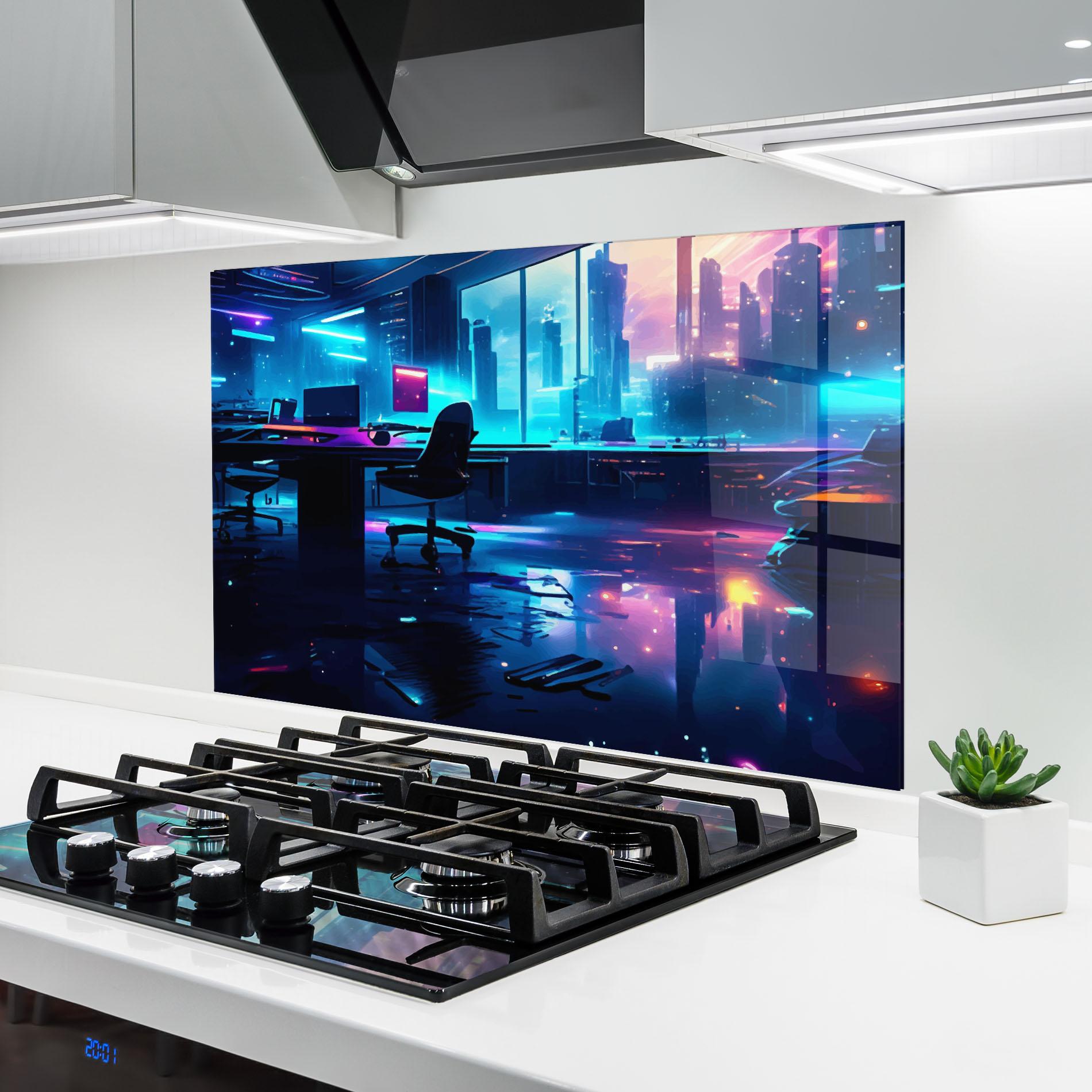 Panel Szklany do Kuchni Furure Day mockup 6