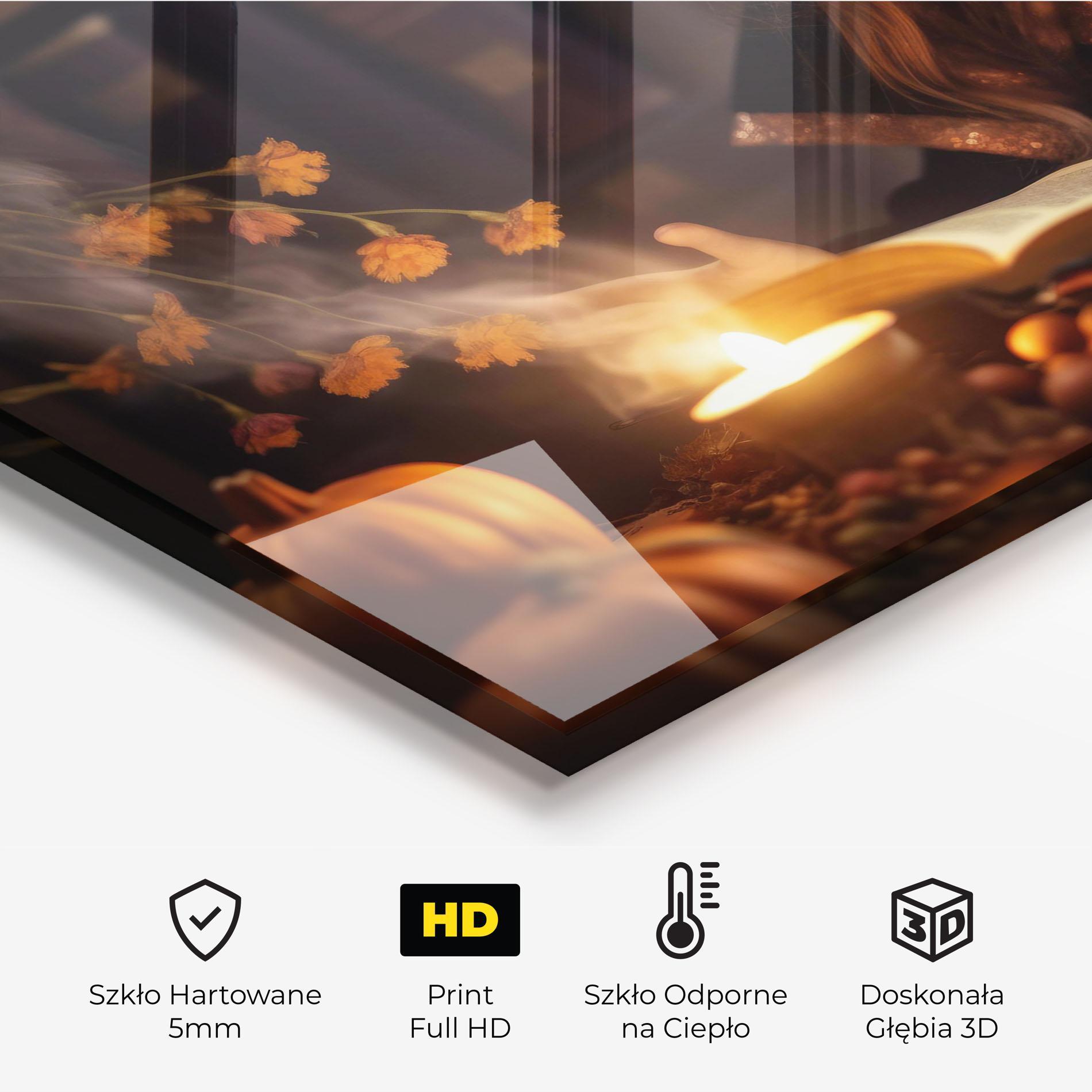 Panel Szklany do Kuchni Little Witch mockup 2