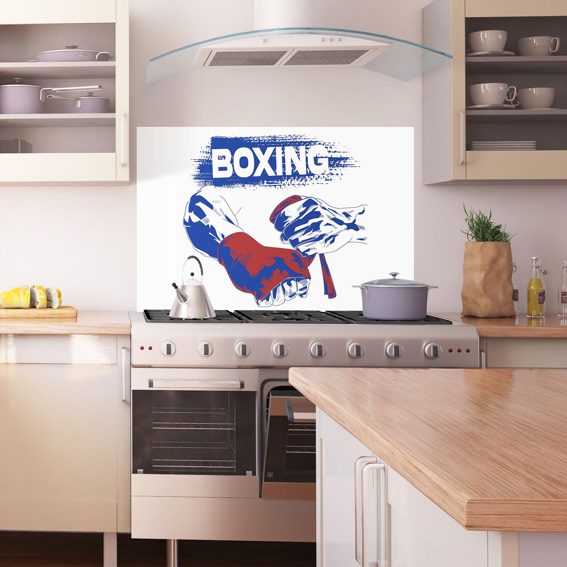 Panel Szklany do Kuchni Box Preparing mockup 1