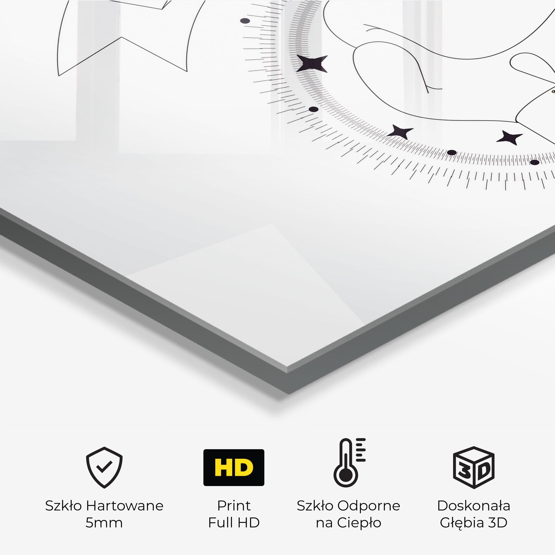Panel Szklany do Kuchni Boxing Line mockup 2