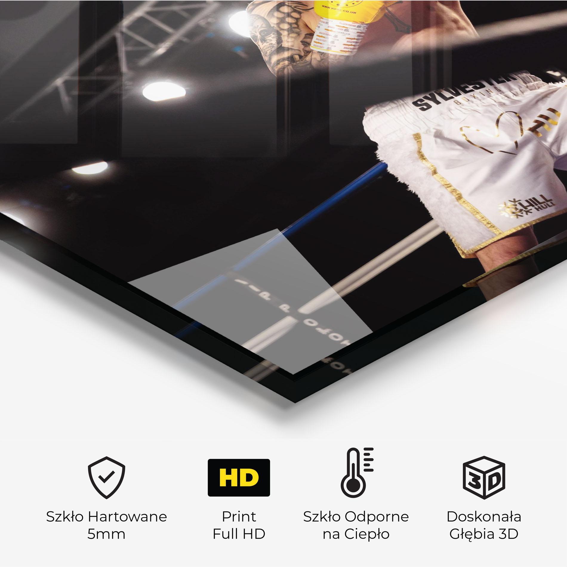 Panel Szklany do Kuchni Yellow Gloves mockup 2