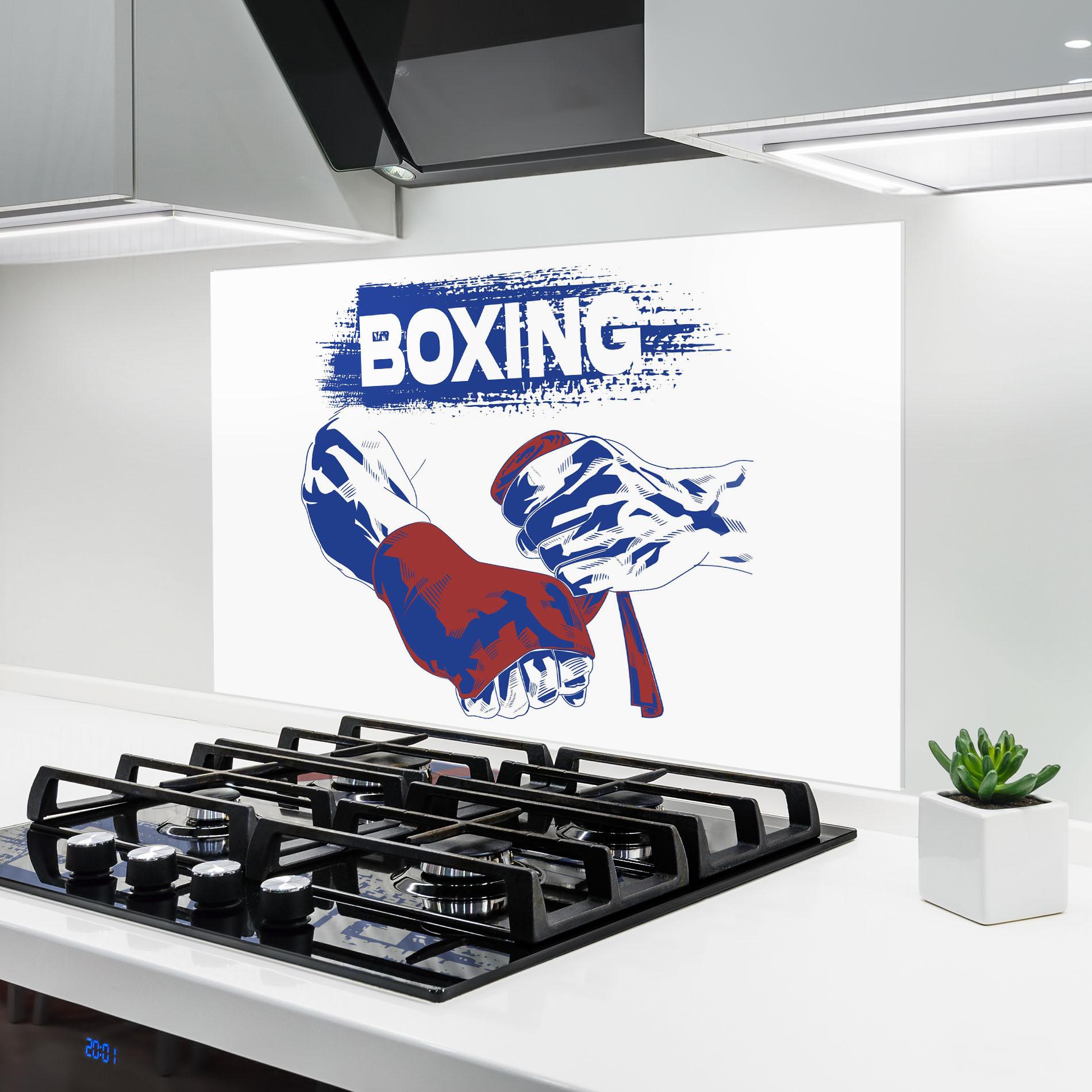 Panel Szklany do Kuchni Box Preparing mockup 6