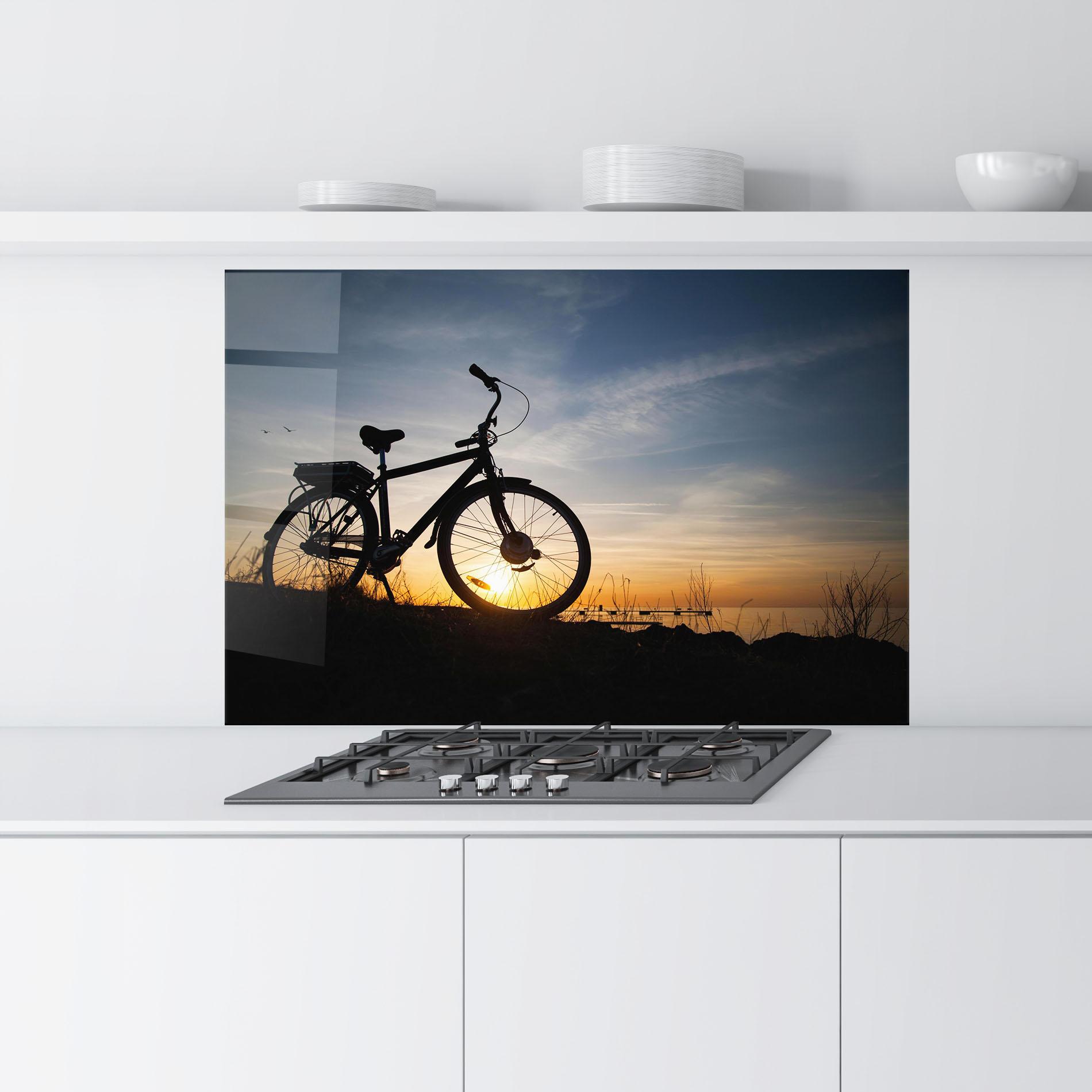 Panel Szklany do Kuchni Blue Sky Bike mockup 9