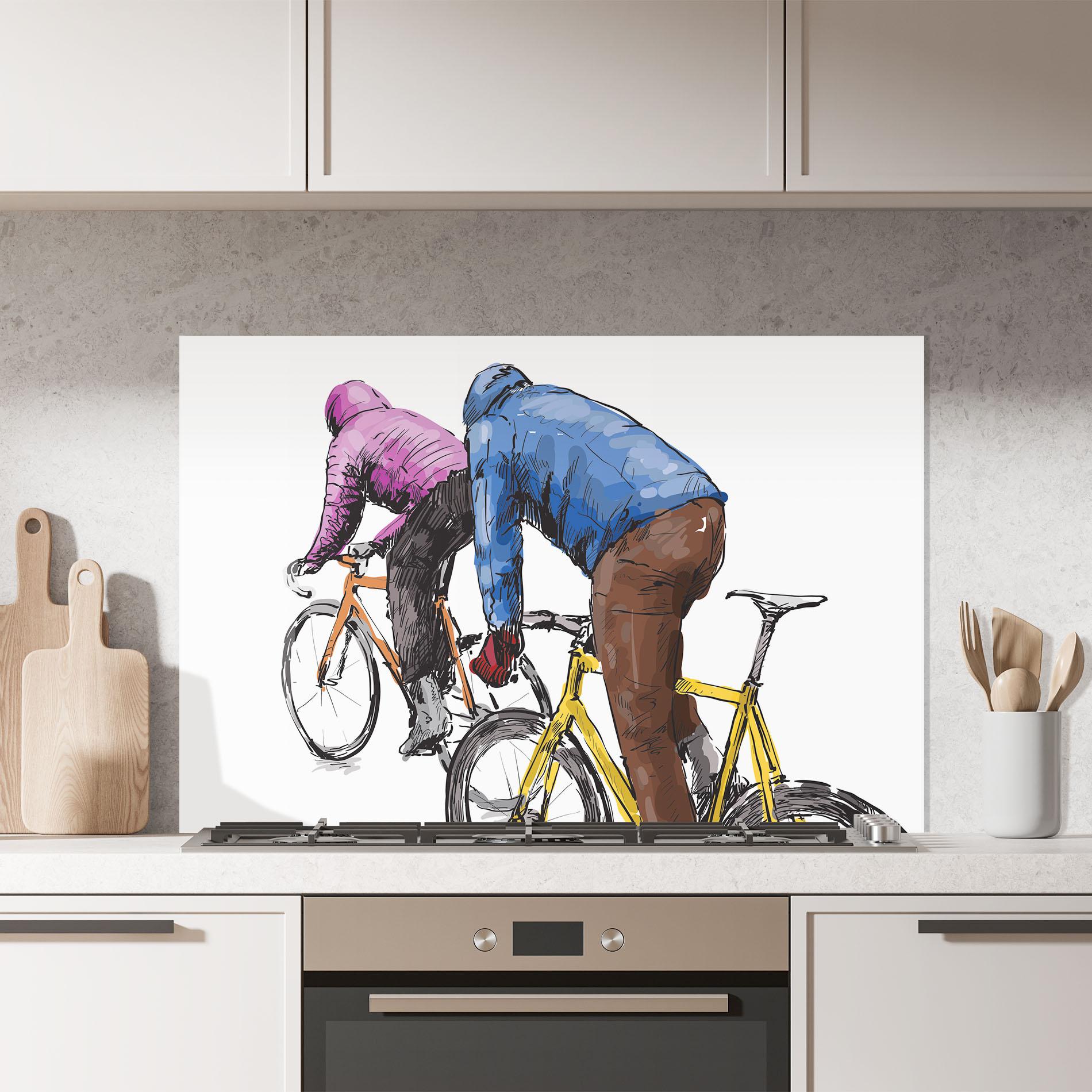 Panel Szklany do Kuchni Bike Trip mockup 7