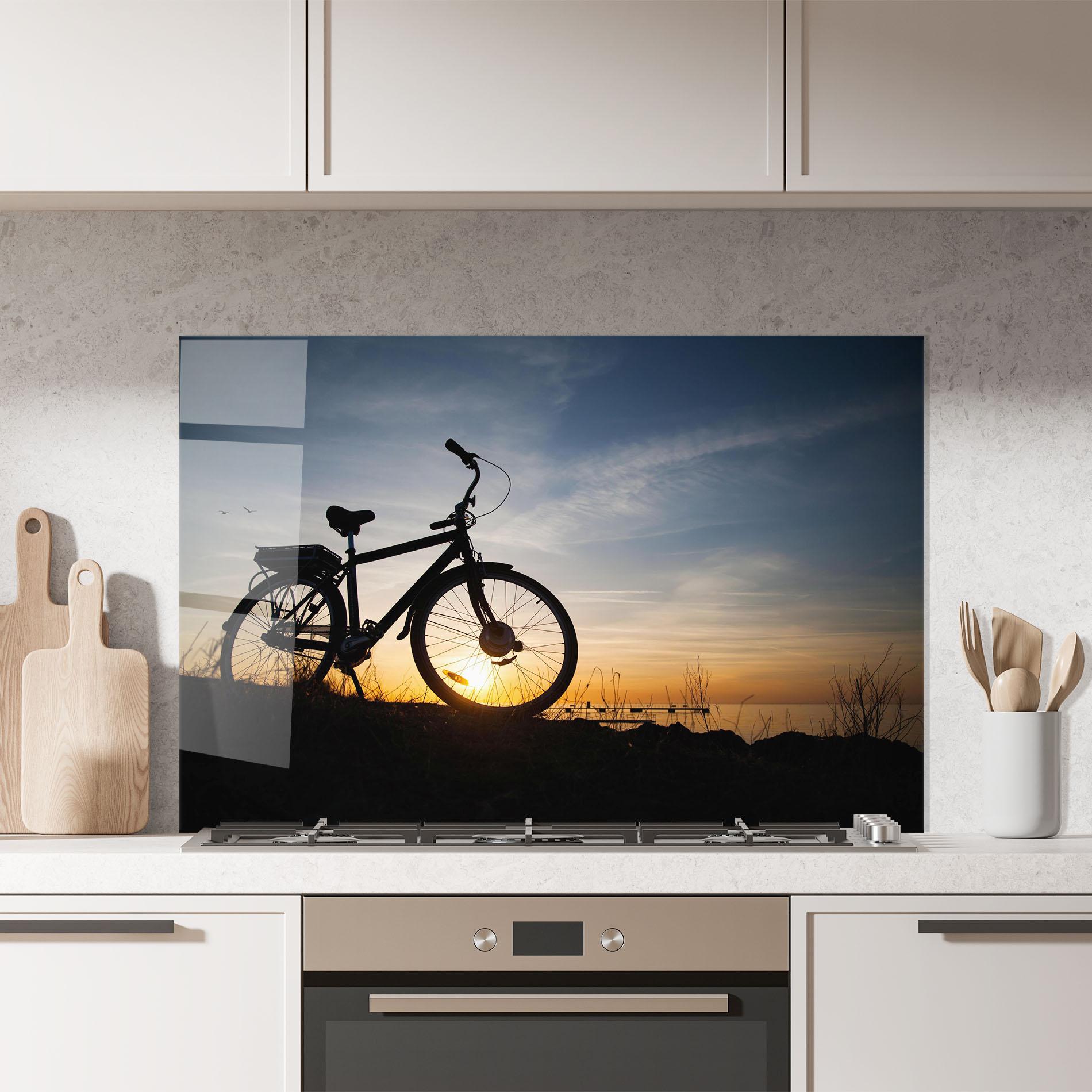 Panel Szklany do Kuchni Blue Sky Bike mockup 7