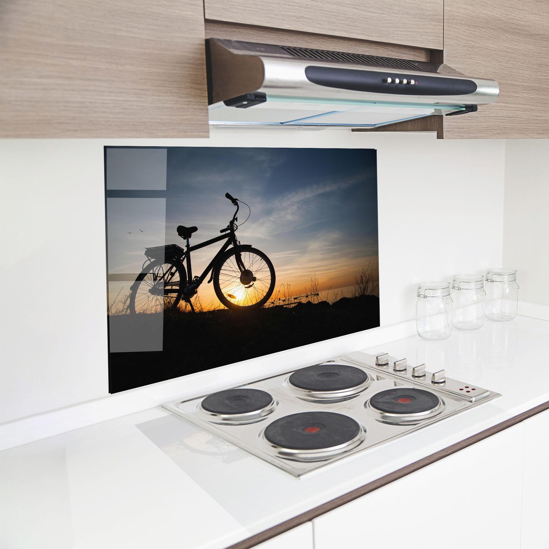 Panel Szklany do Kuchni Blue Sky Bike mockup 8