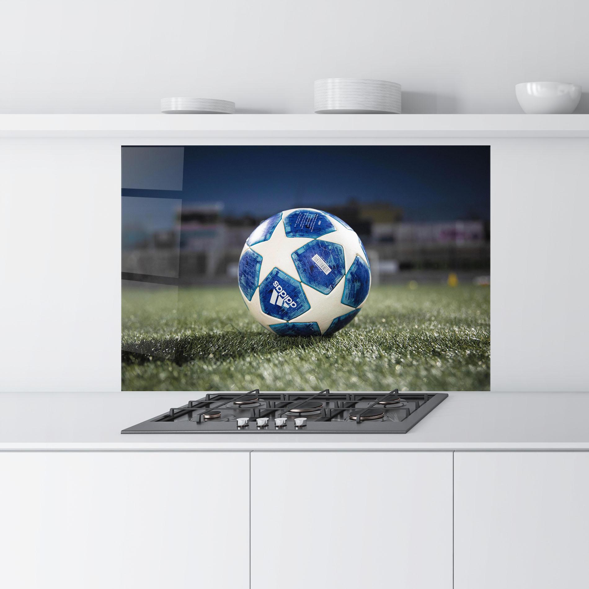 Panel Szklany do Kuchni White Stars Football mockup 9