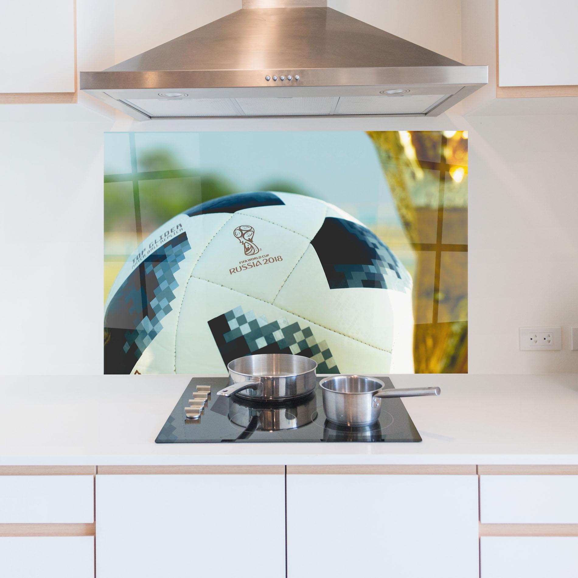 Panel Szklany do Kuchni Golden Award For Football mockup 5