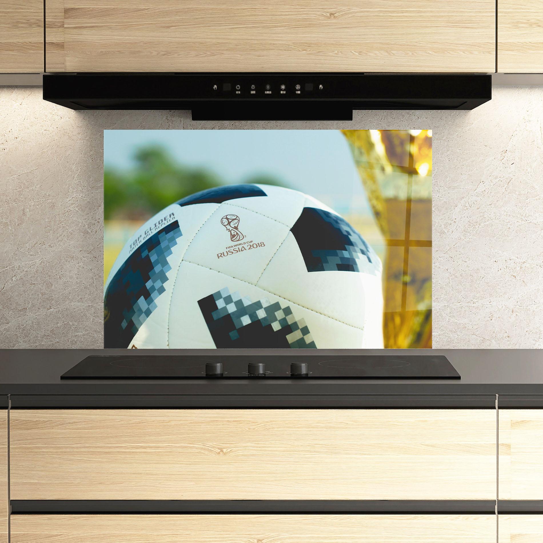 Panel Szklany do Kuchni Golden Award For Football mockup 3