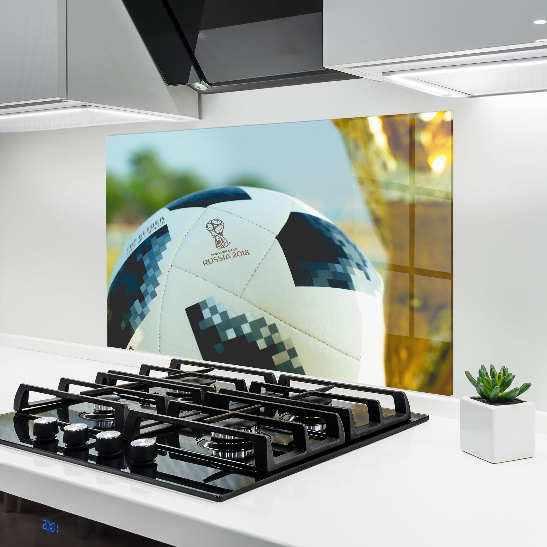Panel Szklany do Kuchni Golden Award For Football mockup 6