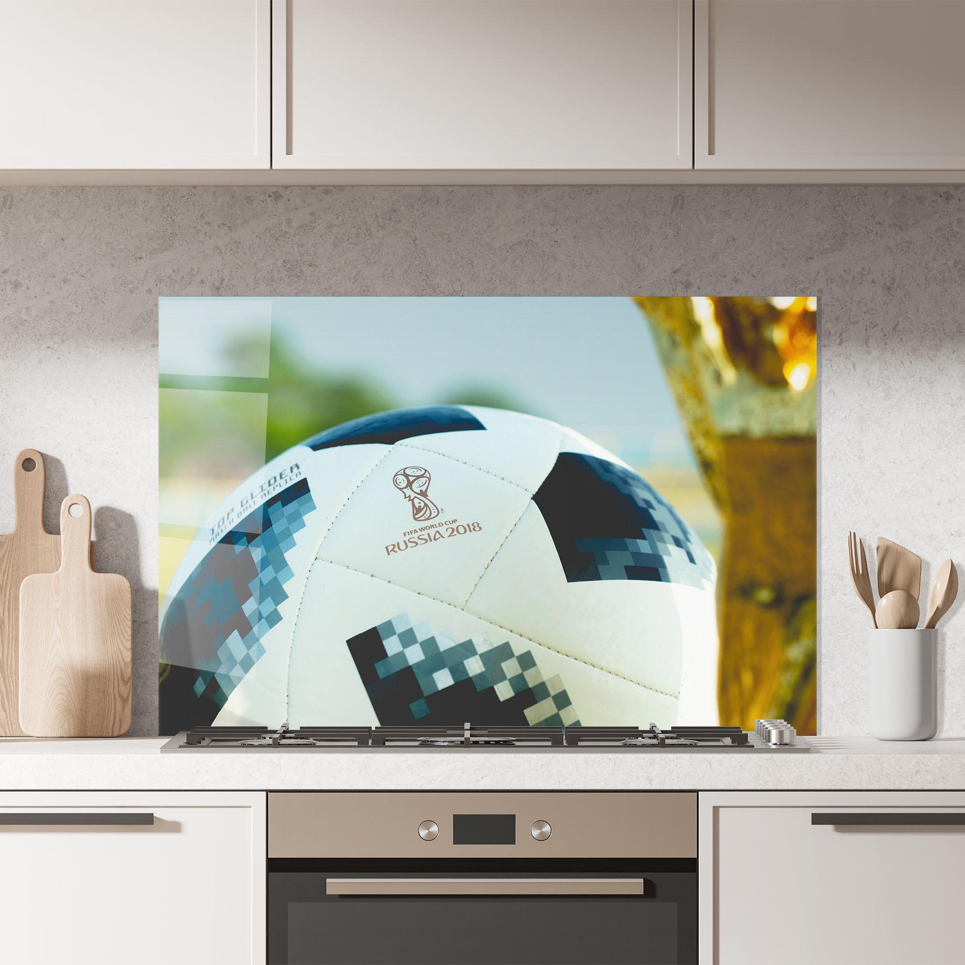 Panel Szklany do Kuchni Golden Award For Football mockup 7