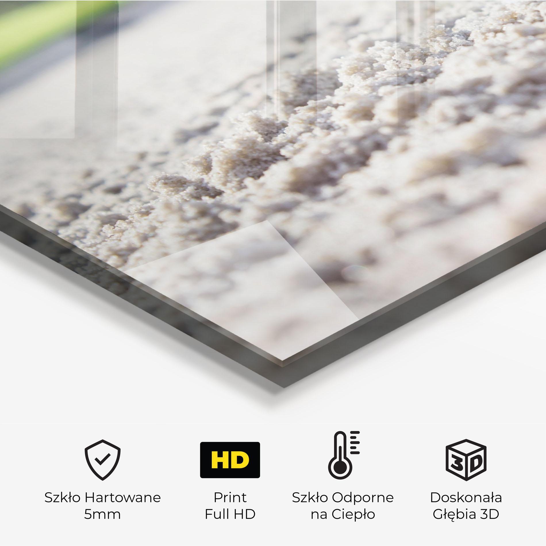 Panel Szklany do Kuchni Golf Ball In Sand mockup 2
