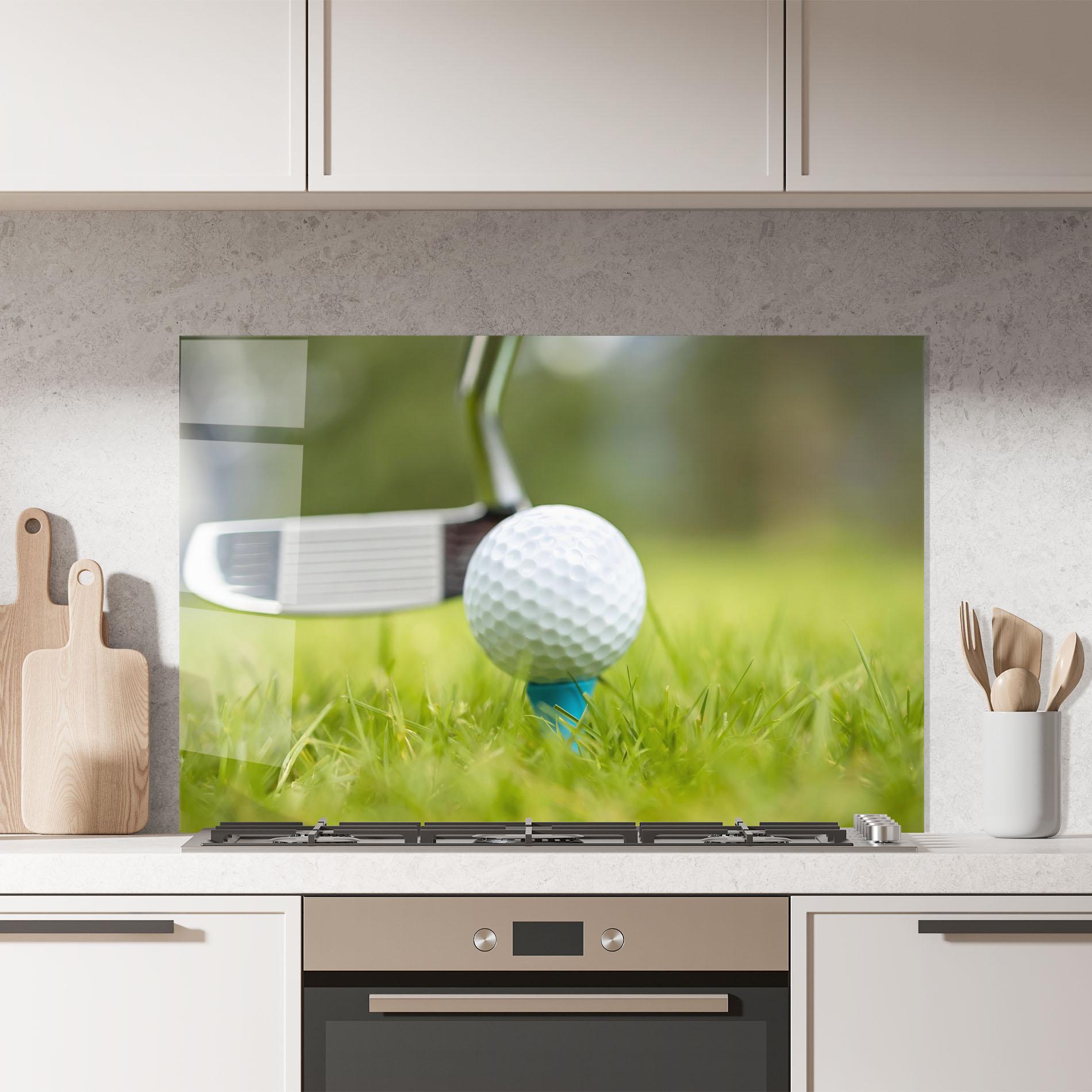 Panel Szklany do Kuchni Golf Ball Tee mockup 7