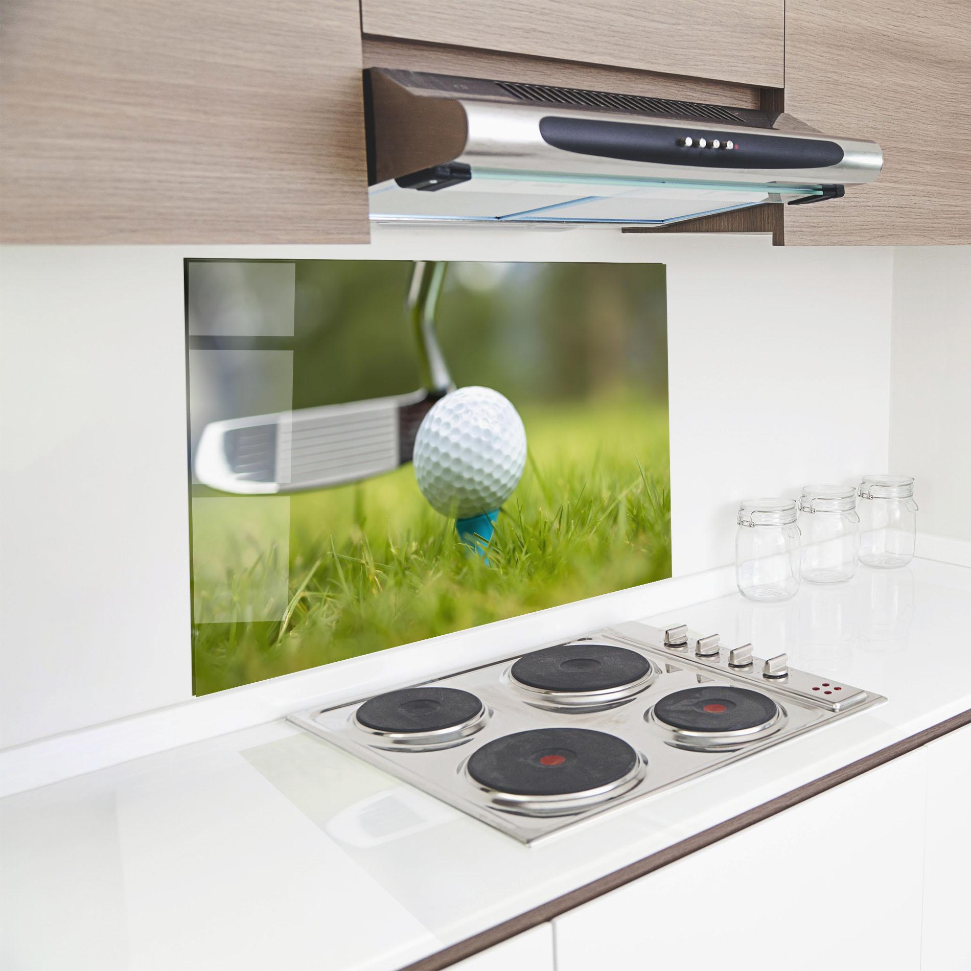 Panel Szklany do Kuchni Golf Ball Tee mockup 8
