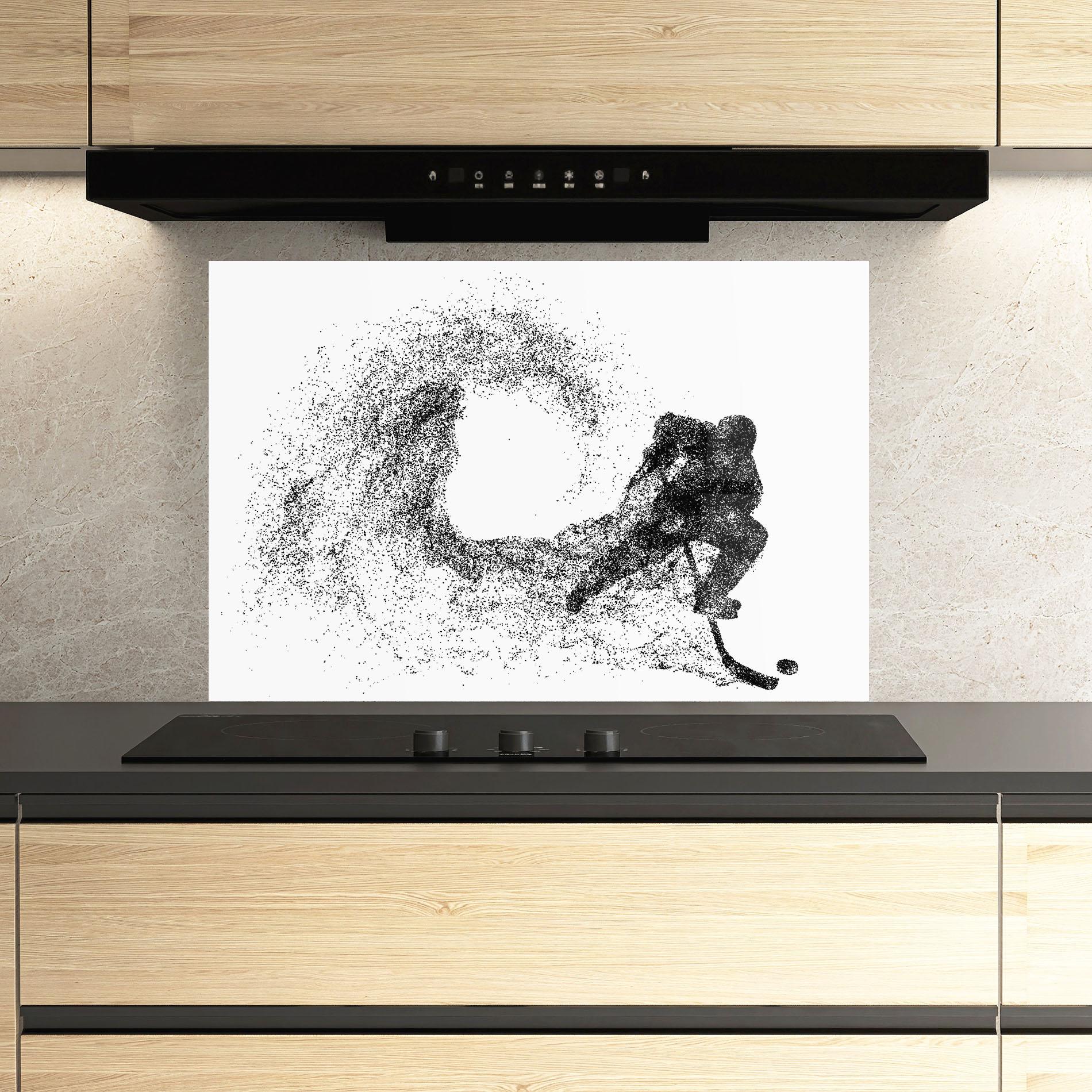 Panel Szklany do Kuchni Hockey Playing mockup 3