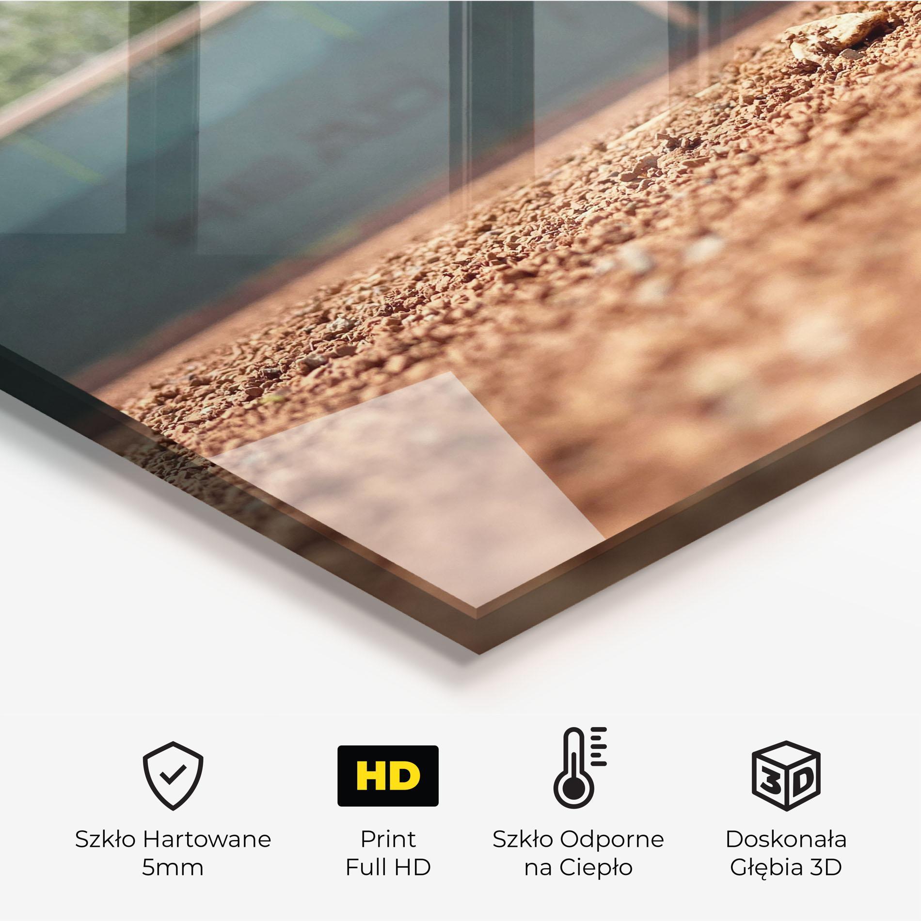 Panel Szklany do Kuchni Lost Tennis Ball mockup 2